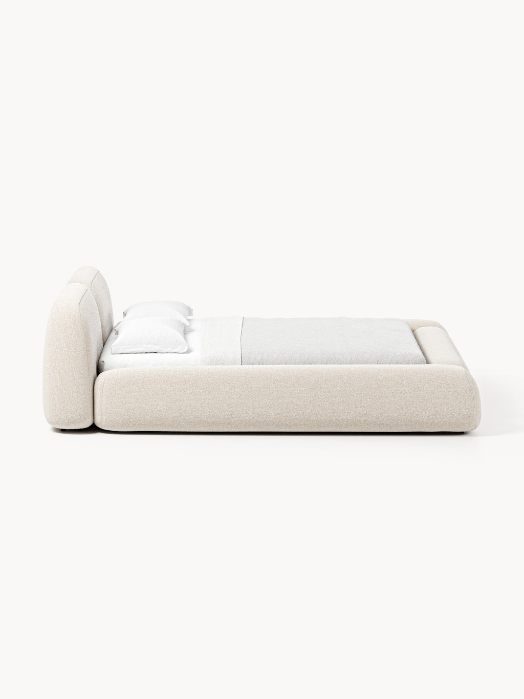 Wolke Upholstered Bouclé Bed with Storage