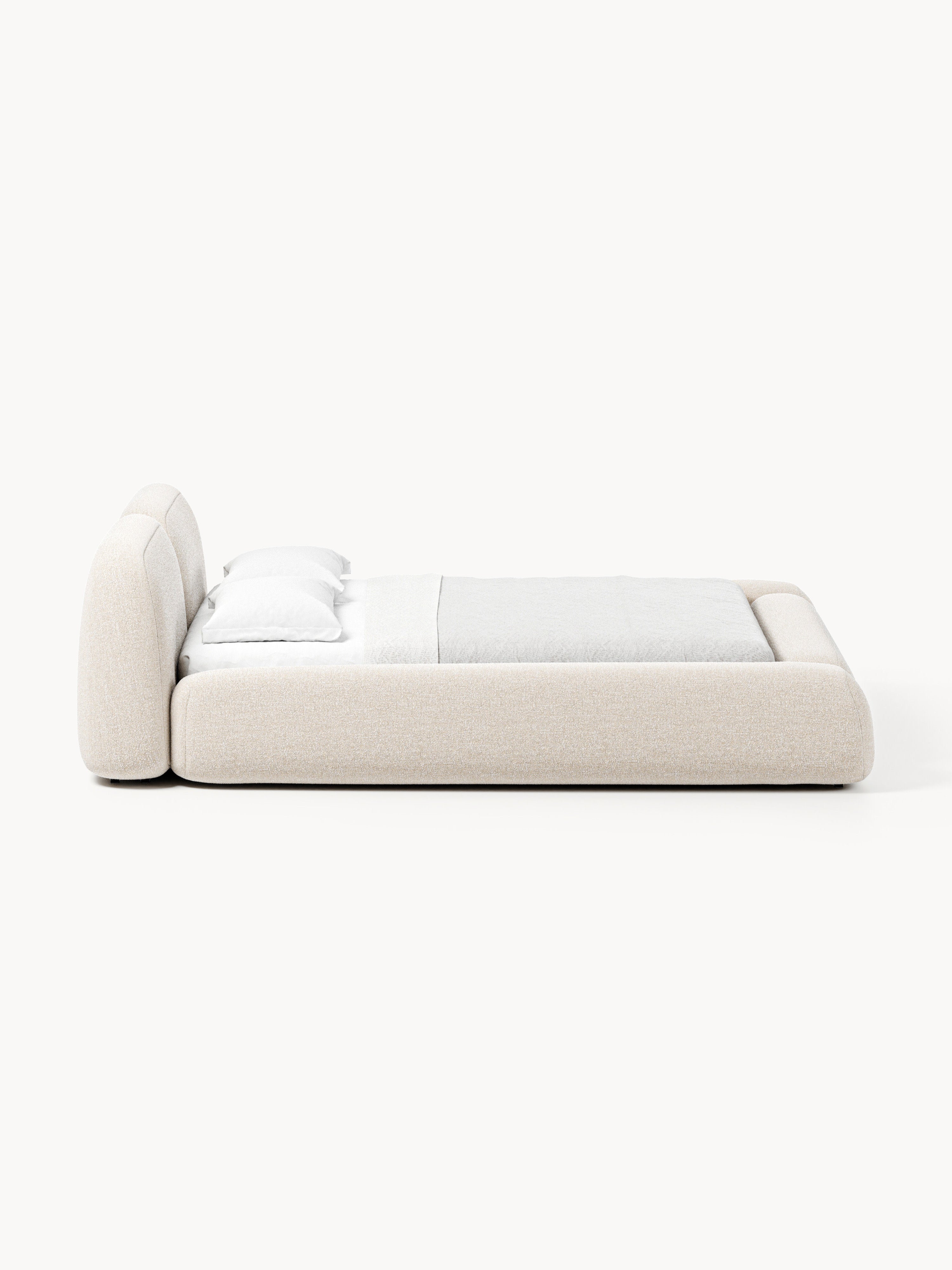 Wolke Upholstered Bouclé Bed with Storage