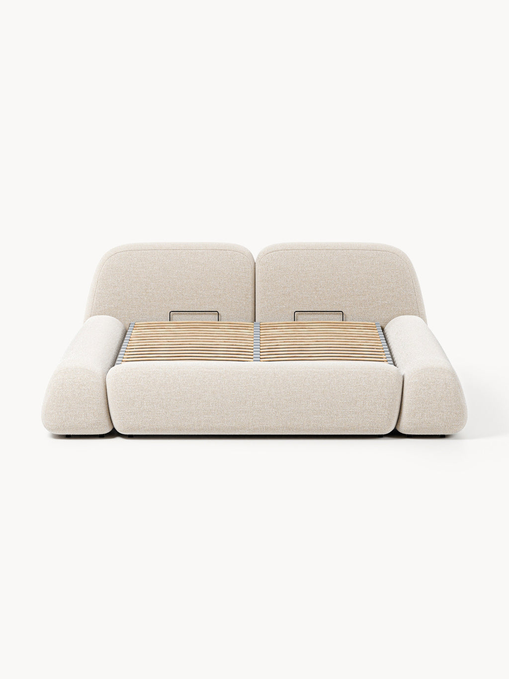 Wolke Upholstered Bouclé Bed with Storage