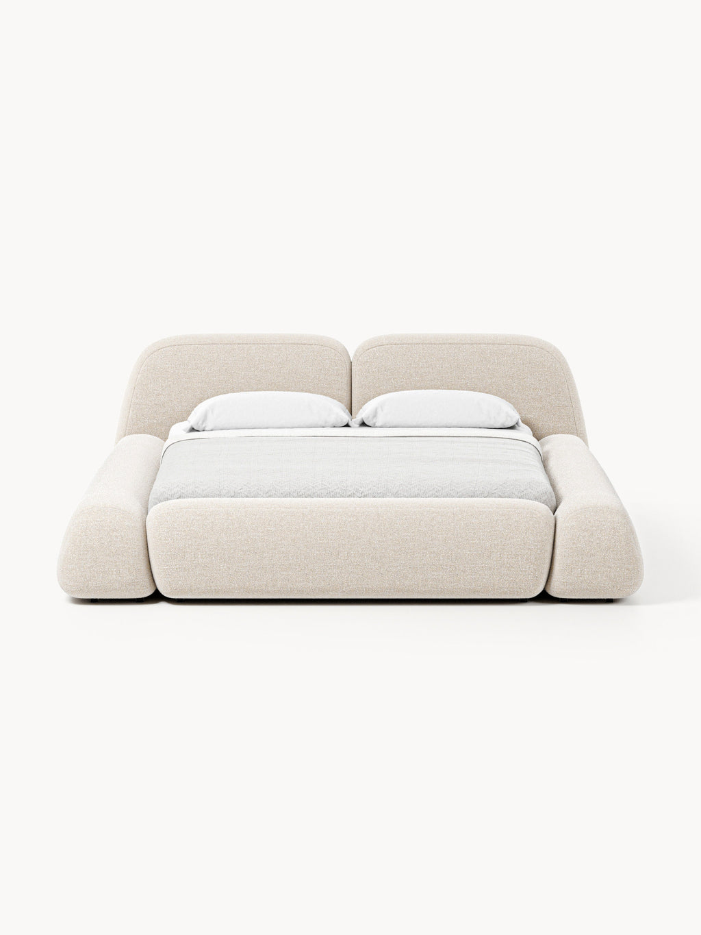 Wolke Upholstered Bouclé Bed with Storage