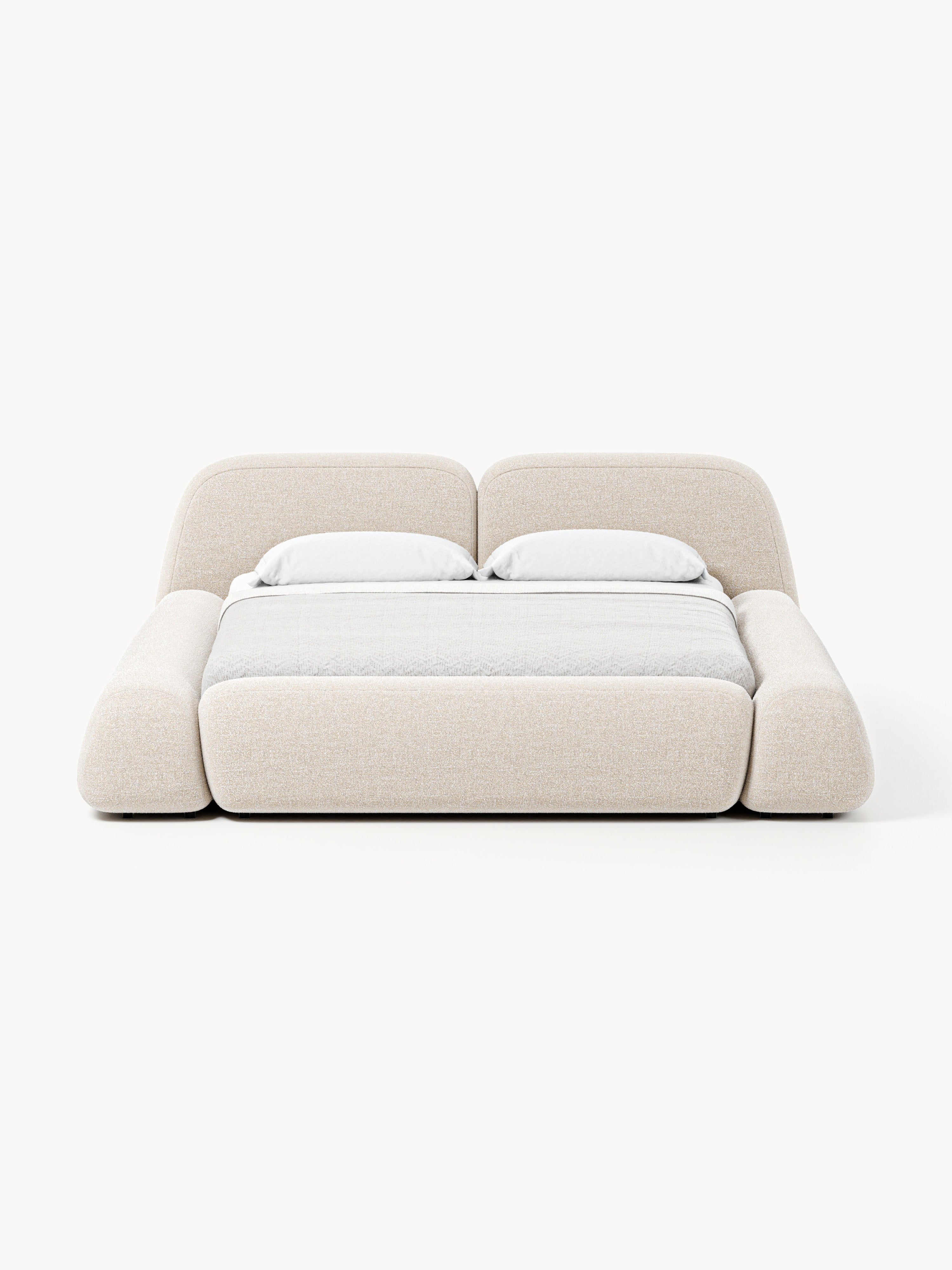 Wolke Upholstered Bouclé Bed with Storage