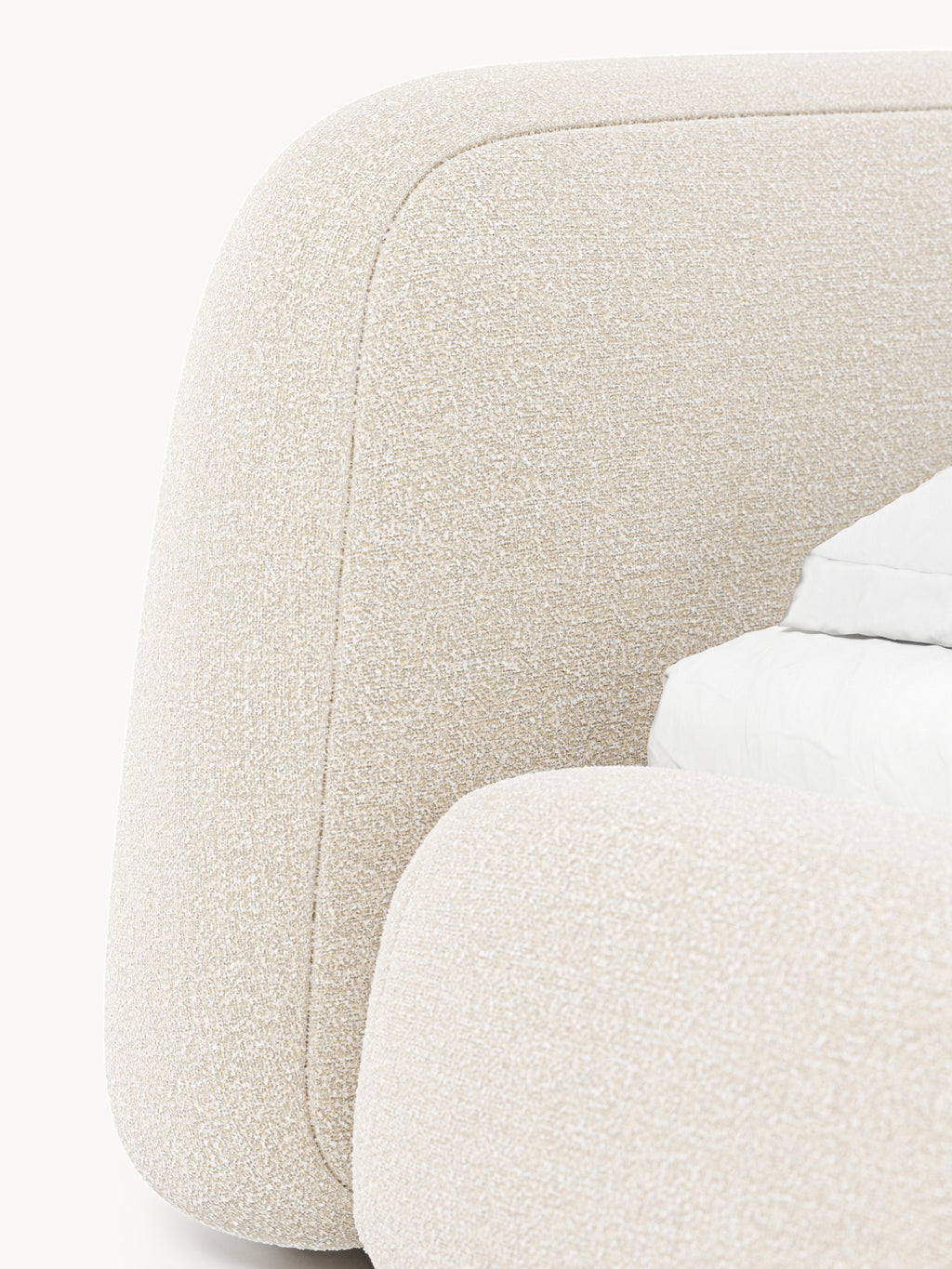 Wolke Upholstered Bouclé Bed with Storage