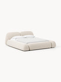 Gallery image 1 - Upholstered Bouclé Bed Wolke with Storage