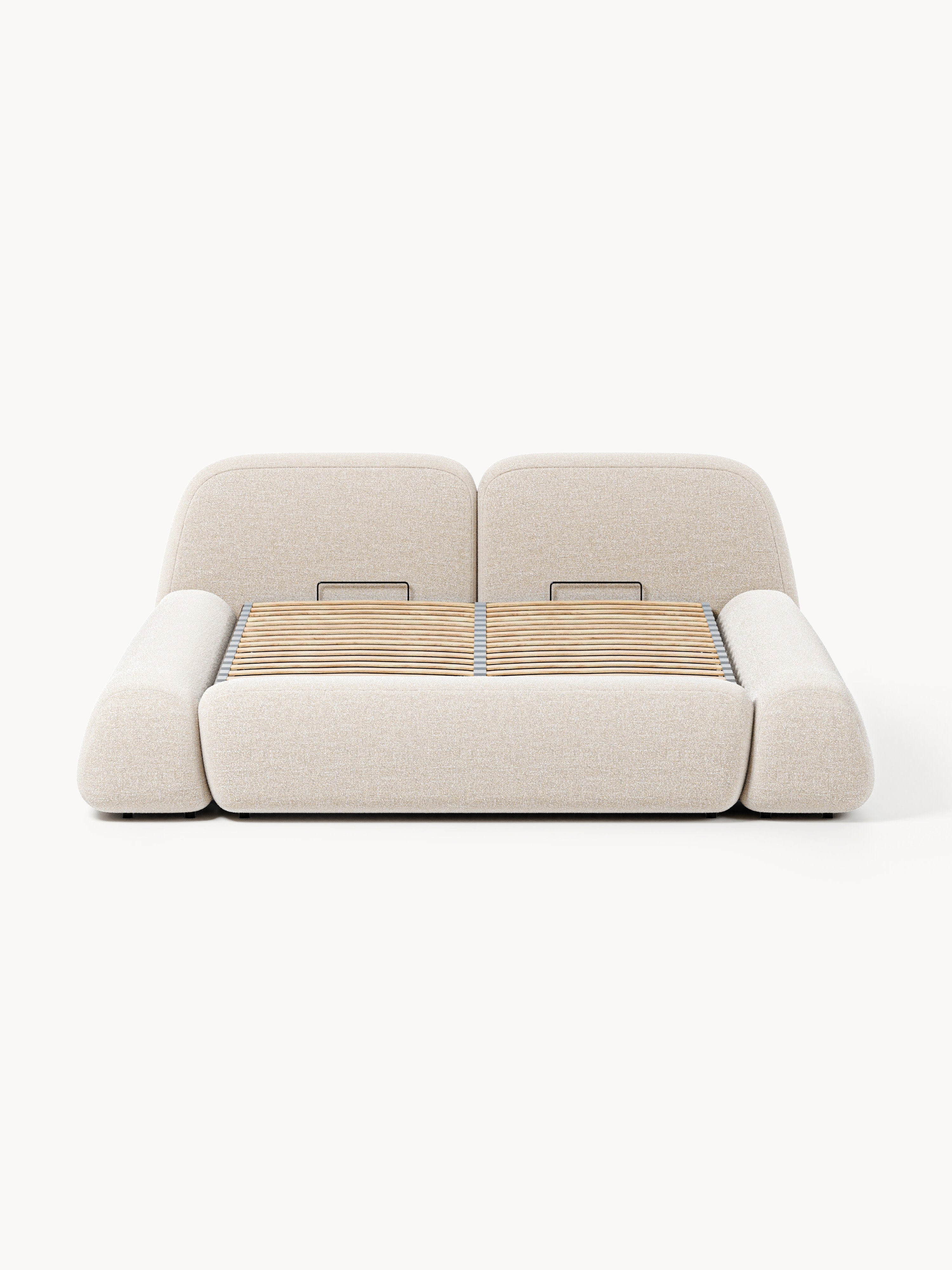 Wolke Upholstered Bouclé Bed with Storage