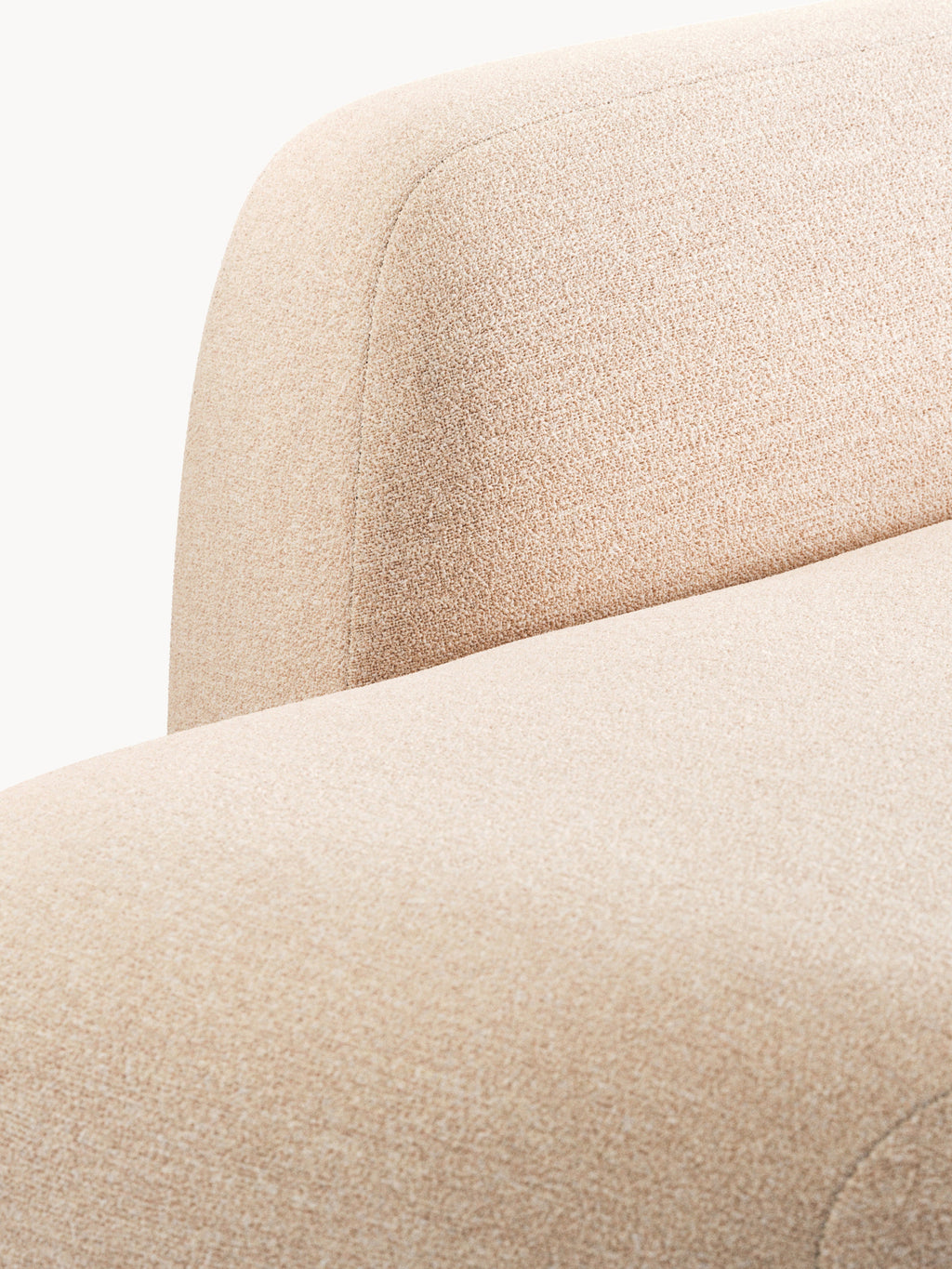 Wolke Modular Bouclé Corner Sofa (4-seater) with Chaise End