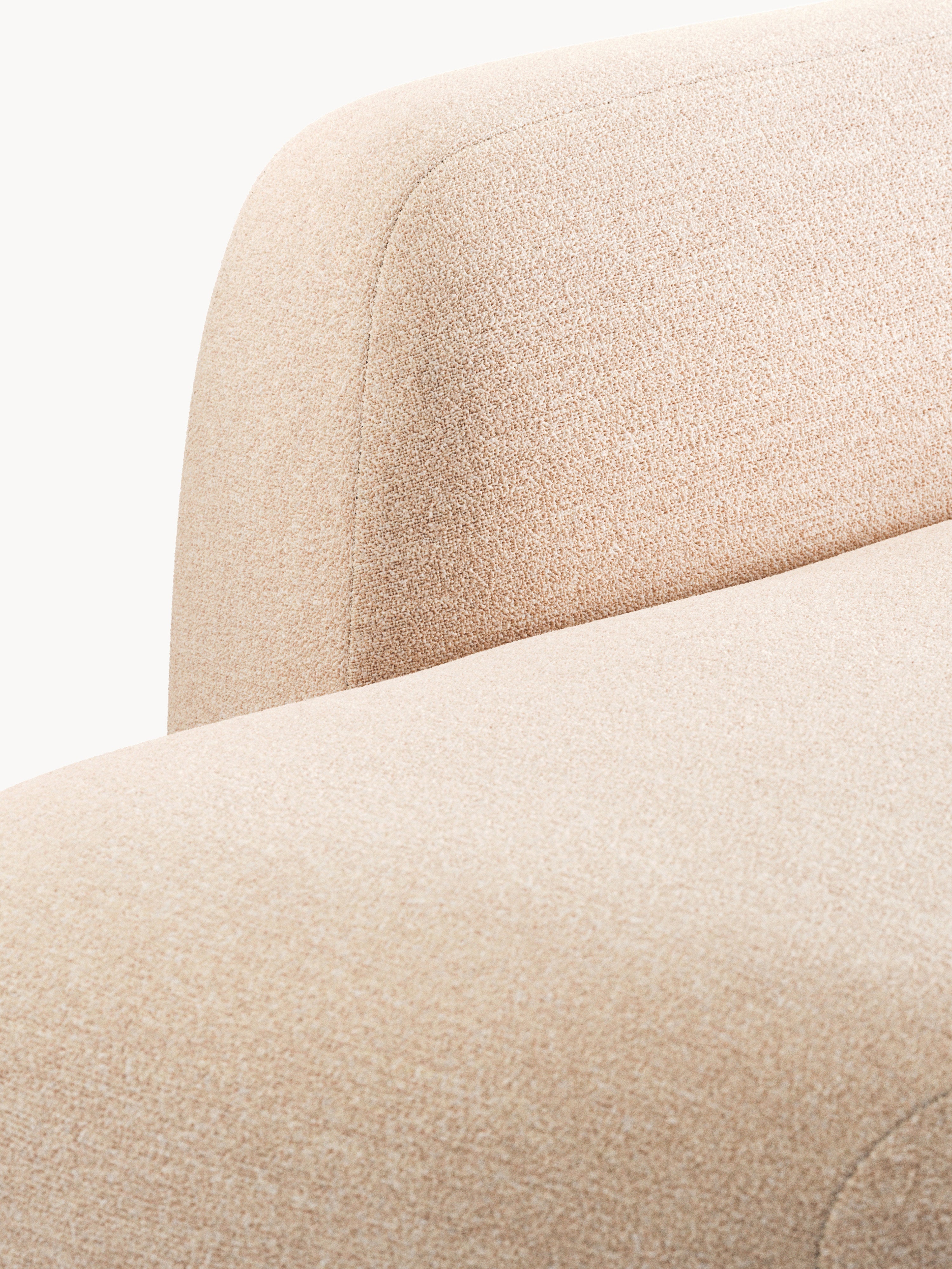 Wolke Modular Bouclé Corner Sofa (4-seater) with Chaise End
