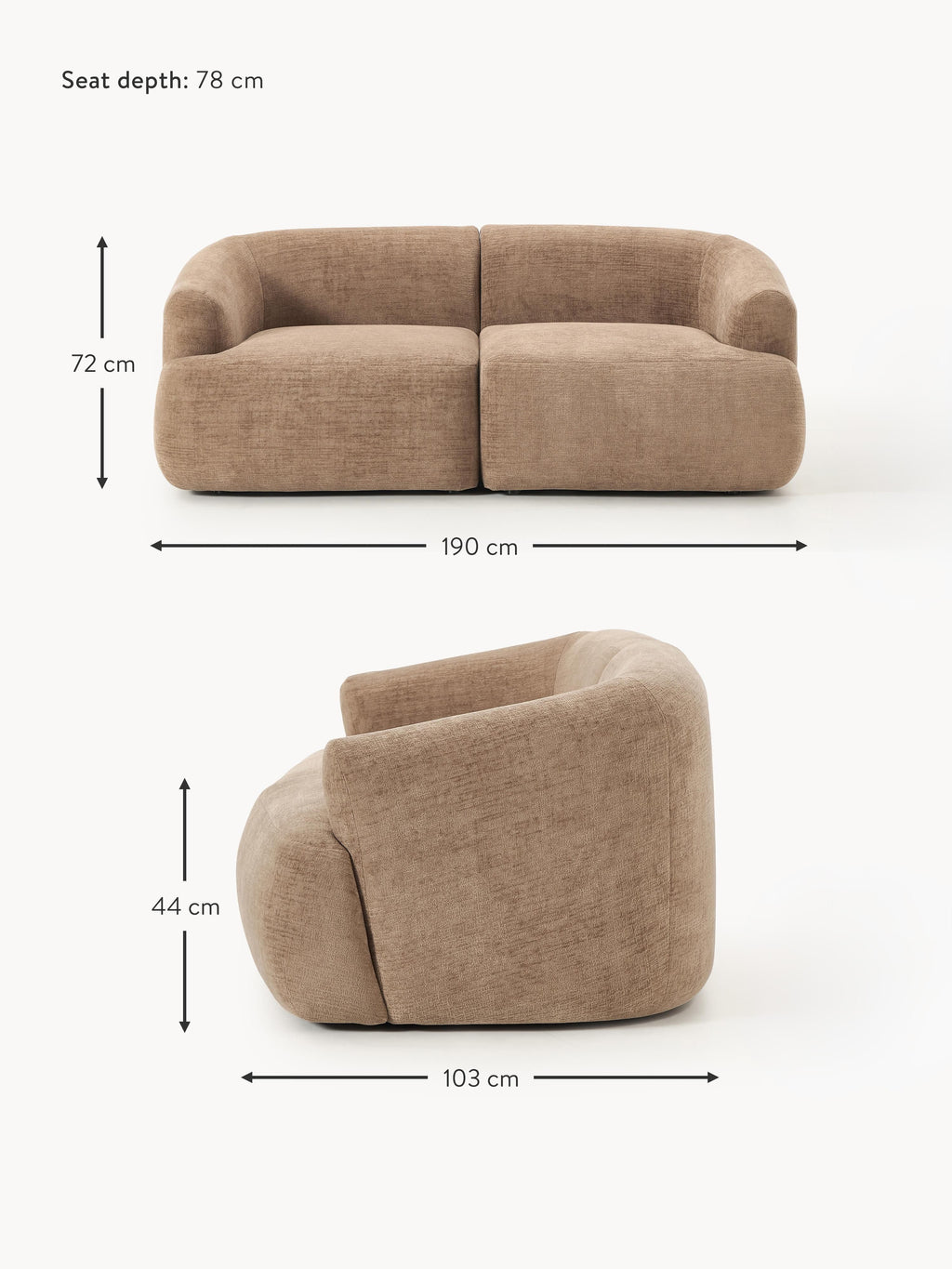 Sofia Modular Sofa (2-seater)
