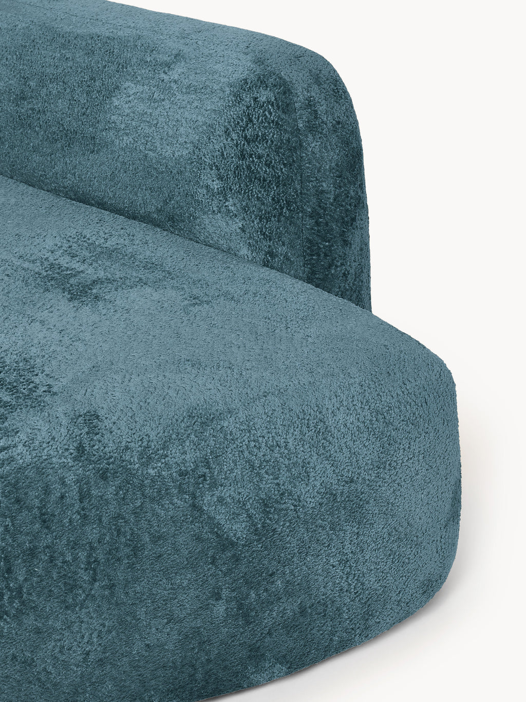 Wolke XL Modular Teddy Bouclé Corner Sofa with Chaise End