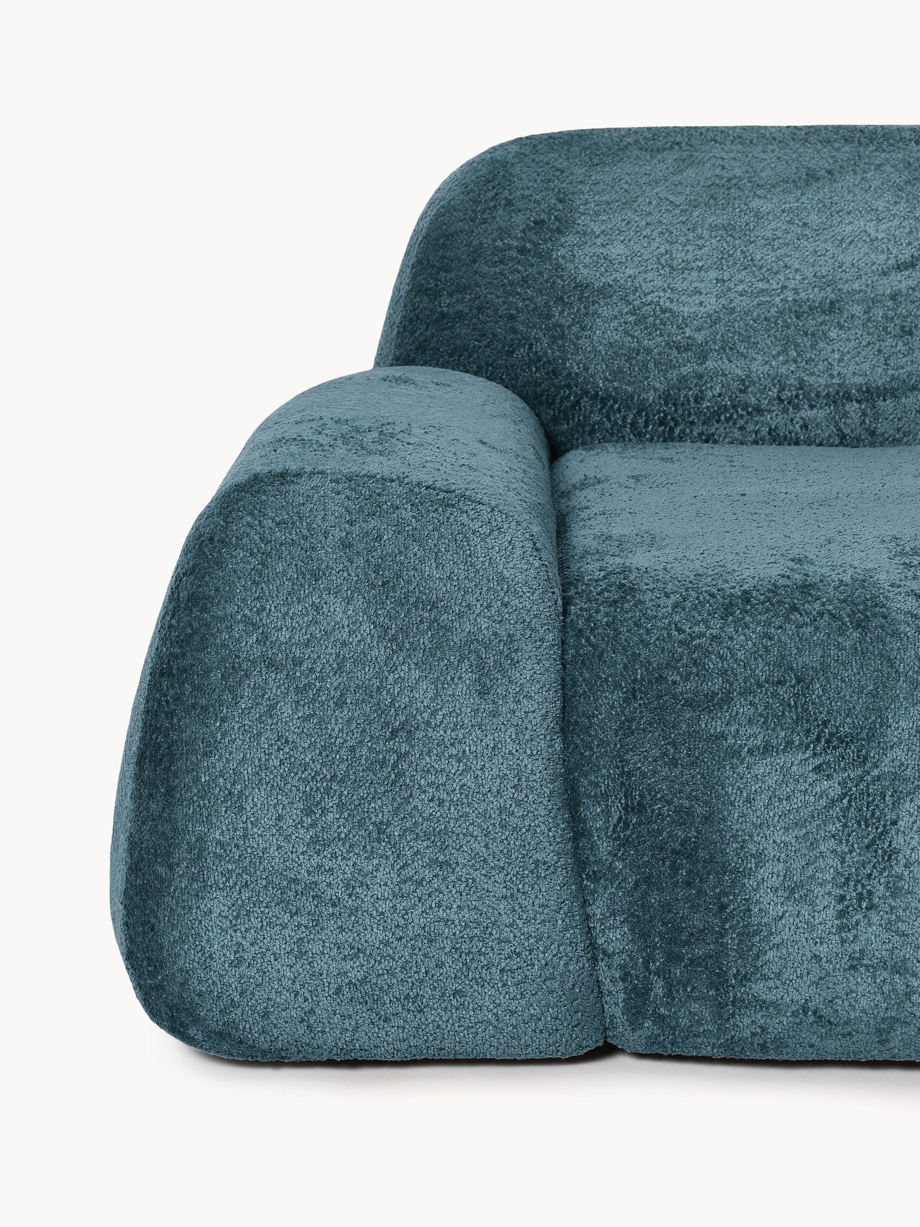 Wolke XL Modular Teddy Bouclé Corner Sofa with Chaise End