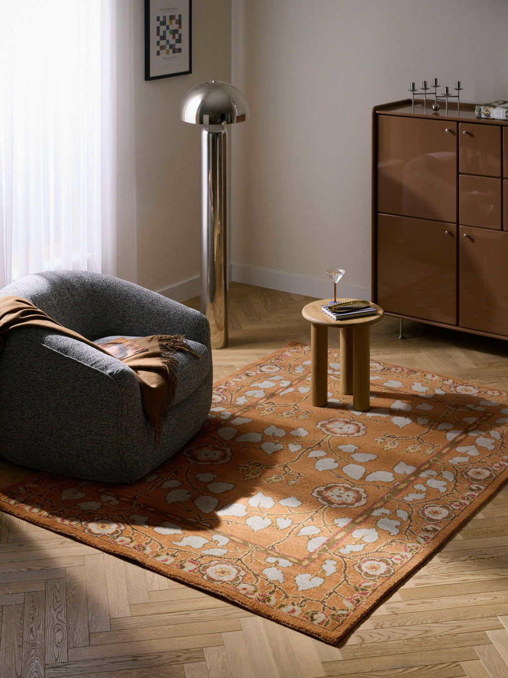 Hand-Knotted Wool Rug Inika