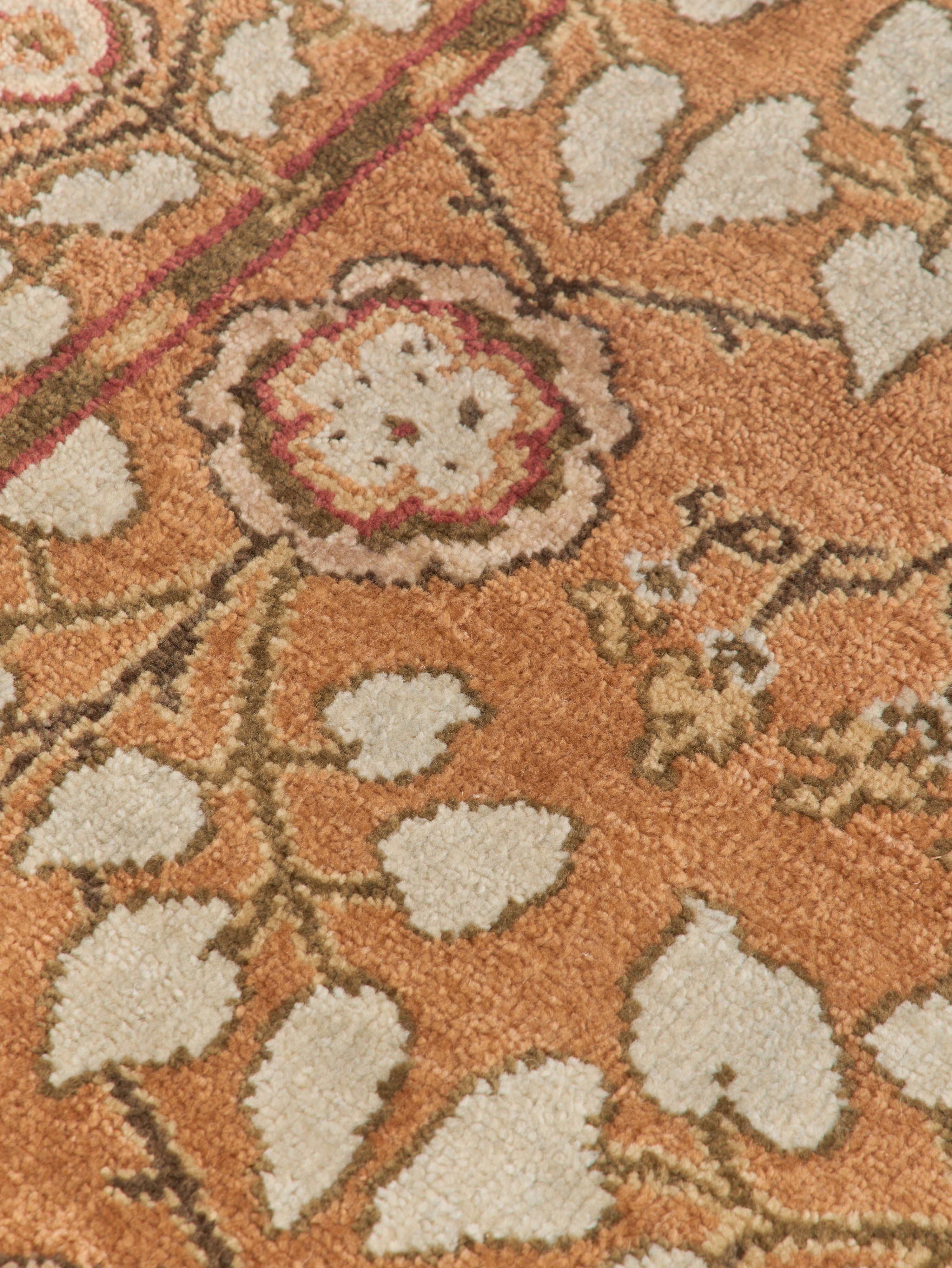 Hand-Knotted Wool Rug Inika