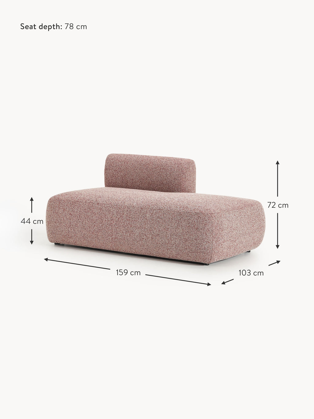 Sofia Bouclé Chaise Module