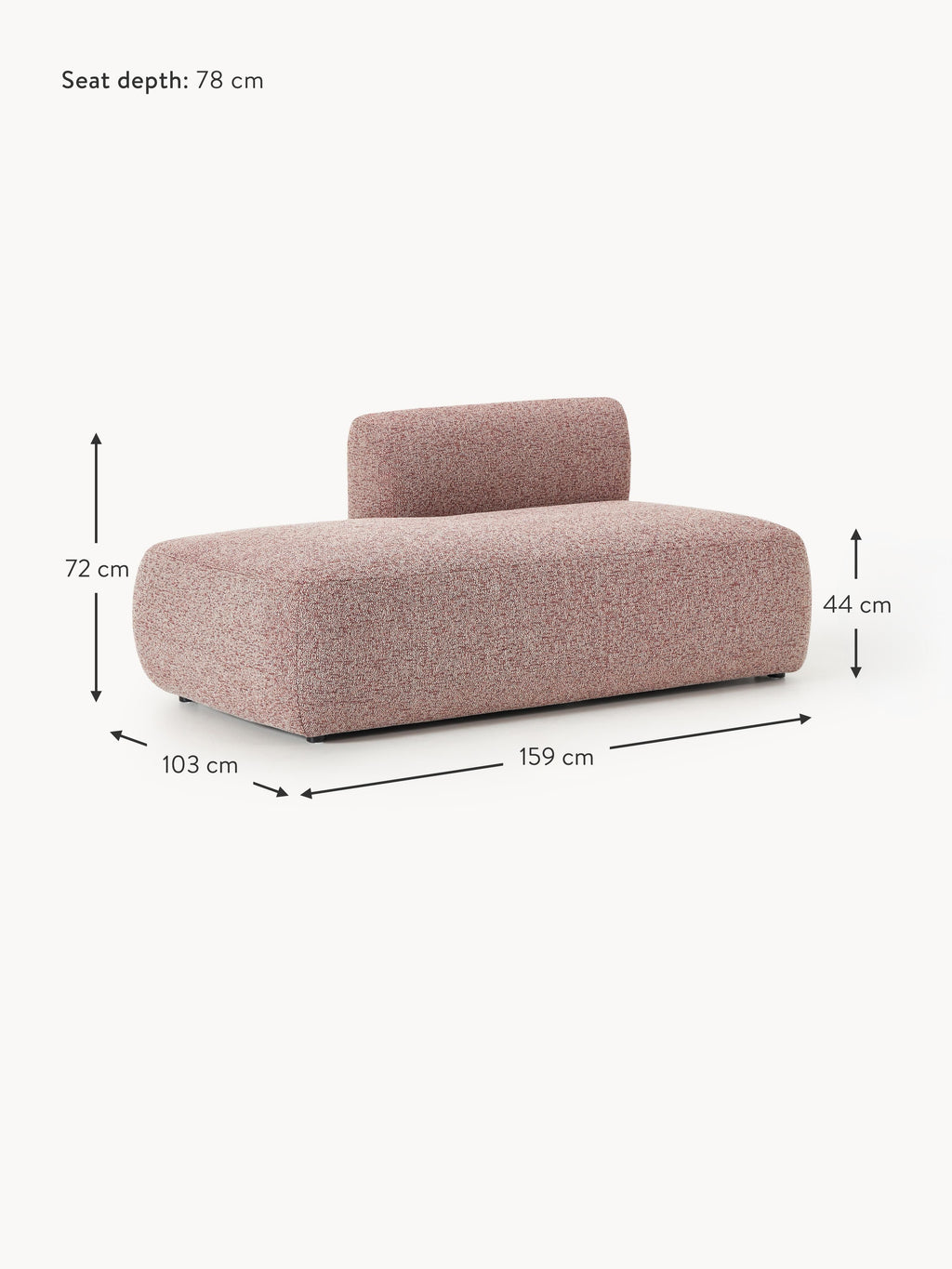 Sofia Bouclé Chaise Module
