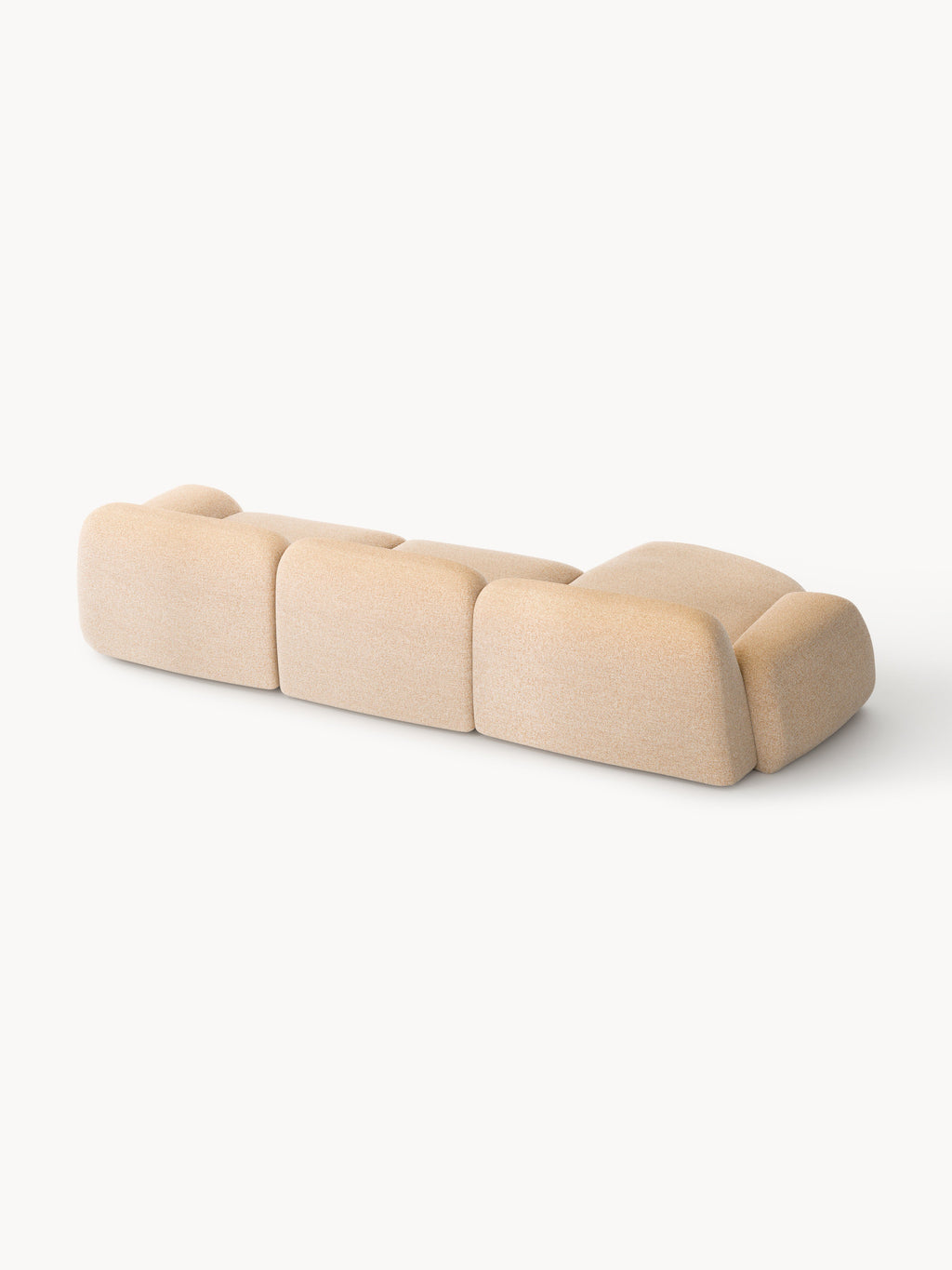 Wolke Modular Bouclé Corner Sofa (4-seater)