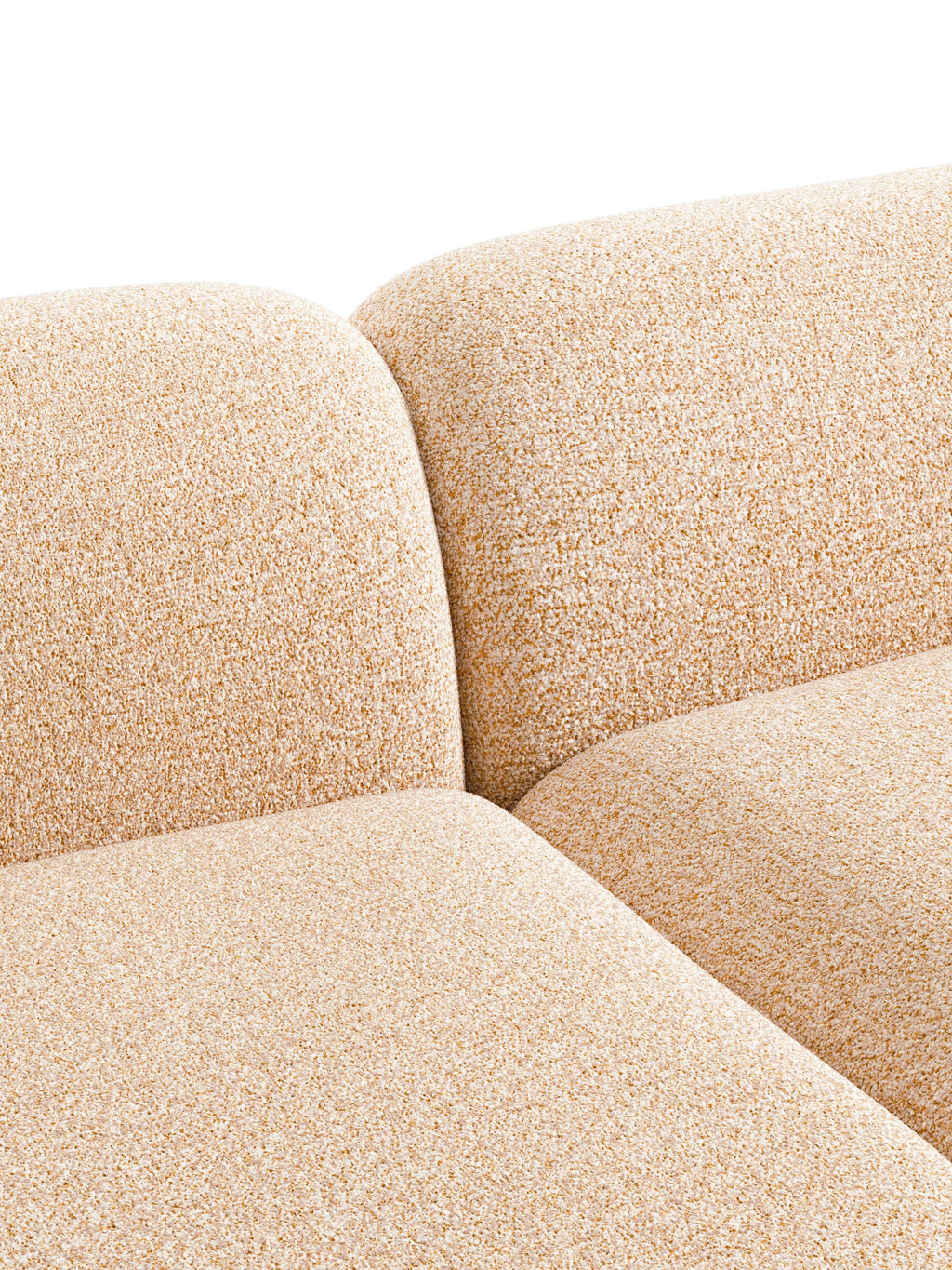 Wolke Modular Bouclé Corner Sofa (4-seater)