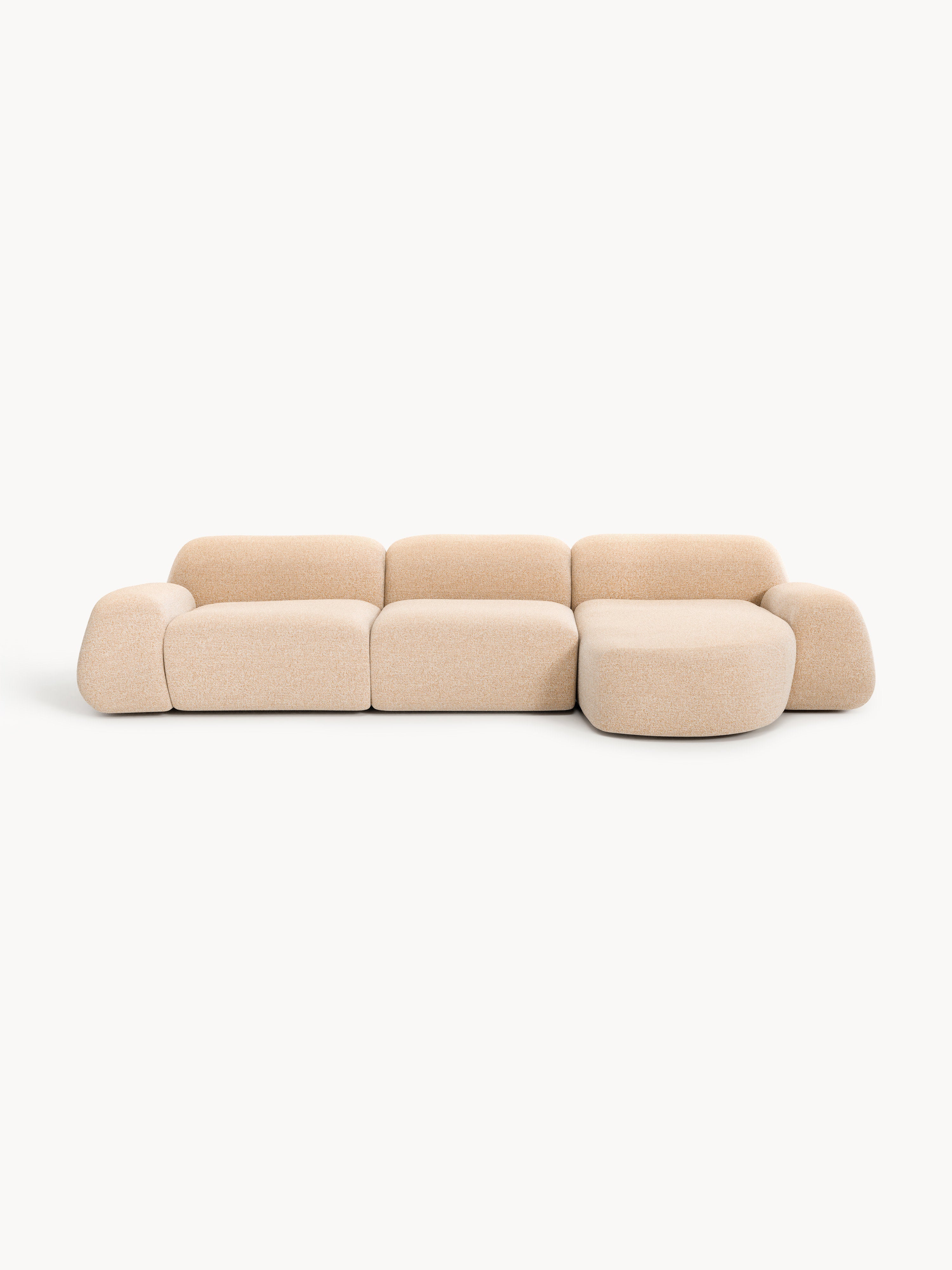 Wolke Modular Bouclé Corner Sofa (4-seater)