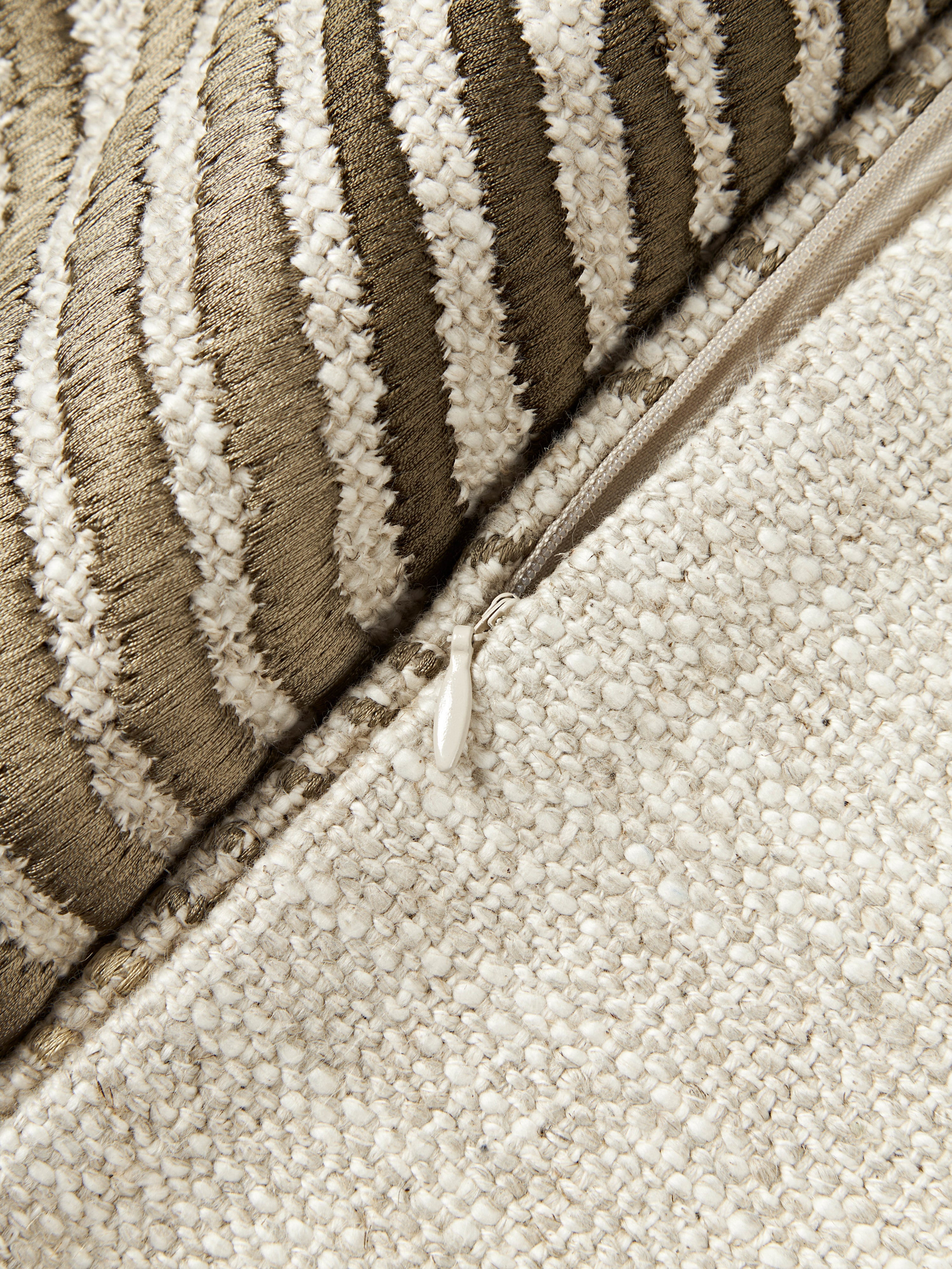 Thea Cushion Cover with Abstract Lines