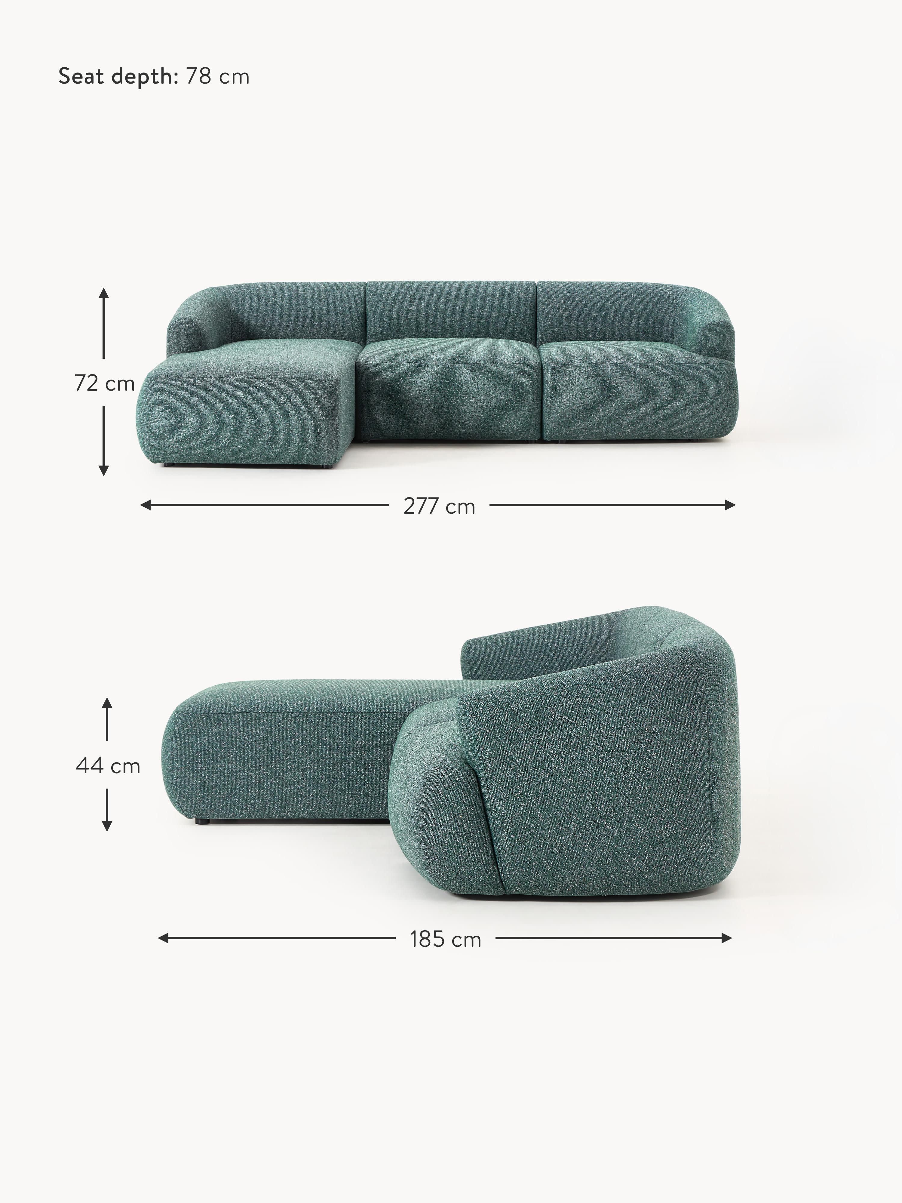 Sofia Modular Bouclé Corner Sofa (4-seater)