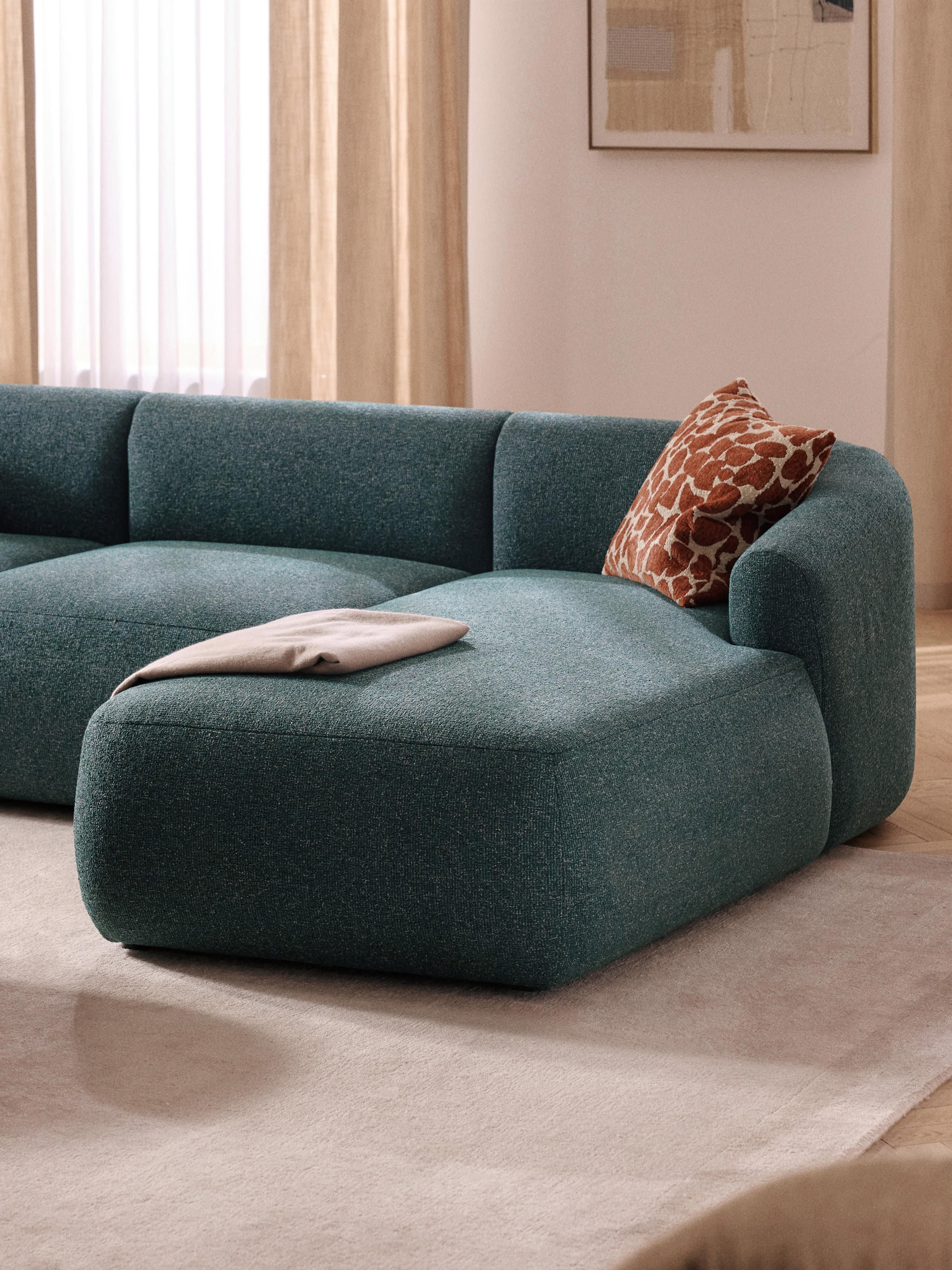 Sofia Modular Bouclé Corner Sofa (4-seater)
