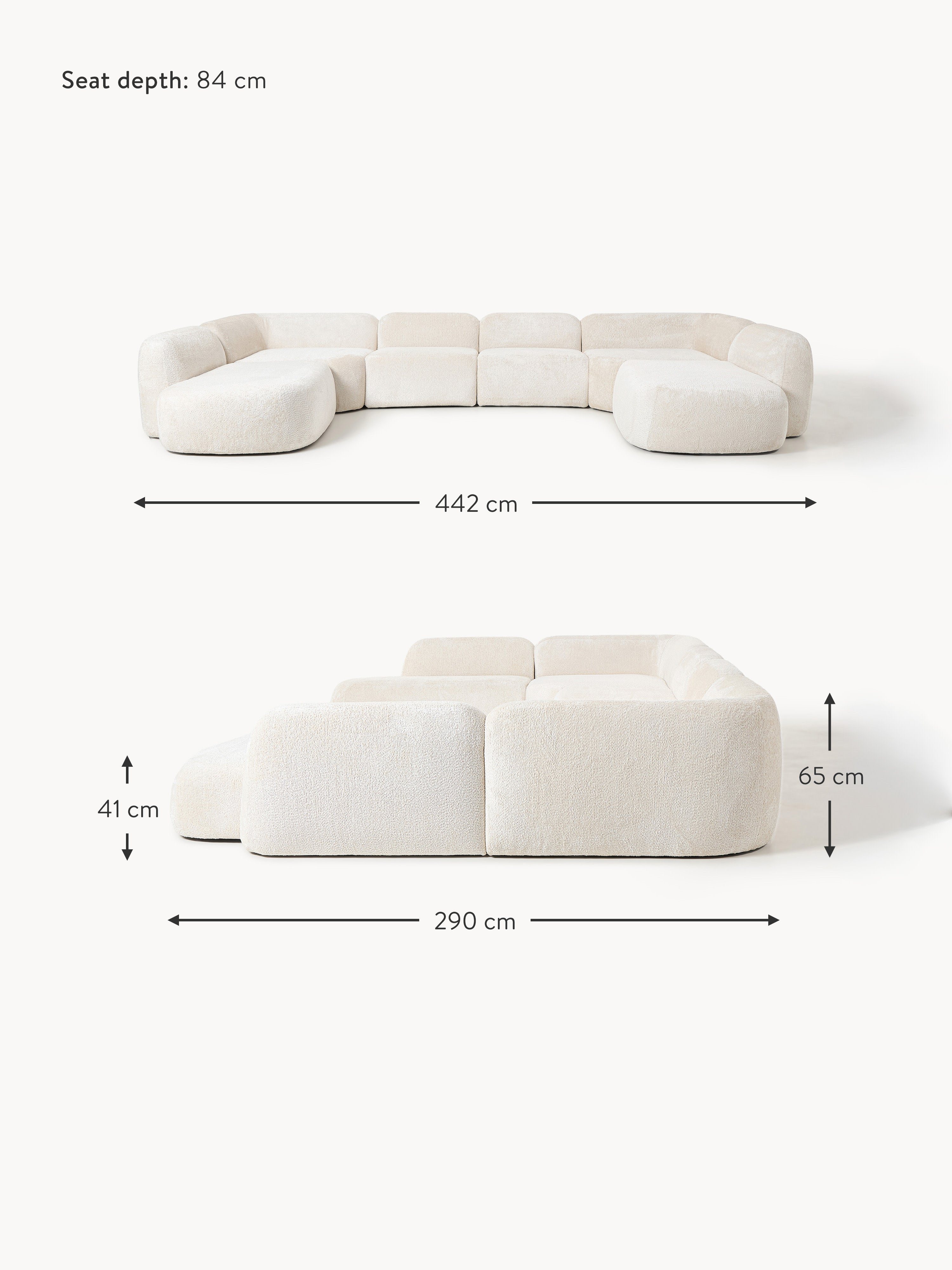 Wolke XL Modular Teddy Bouclé Sofa