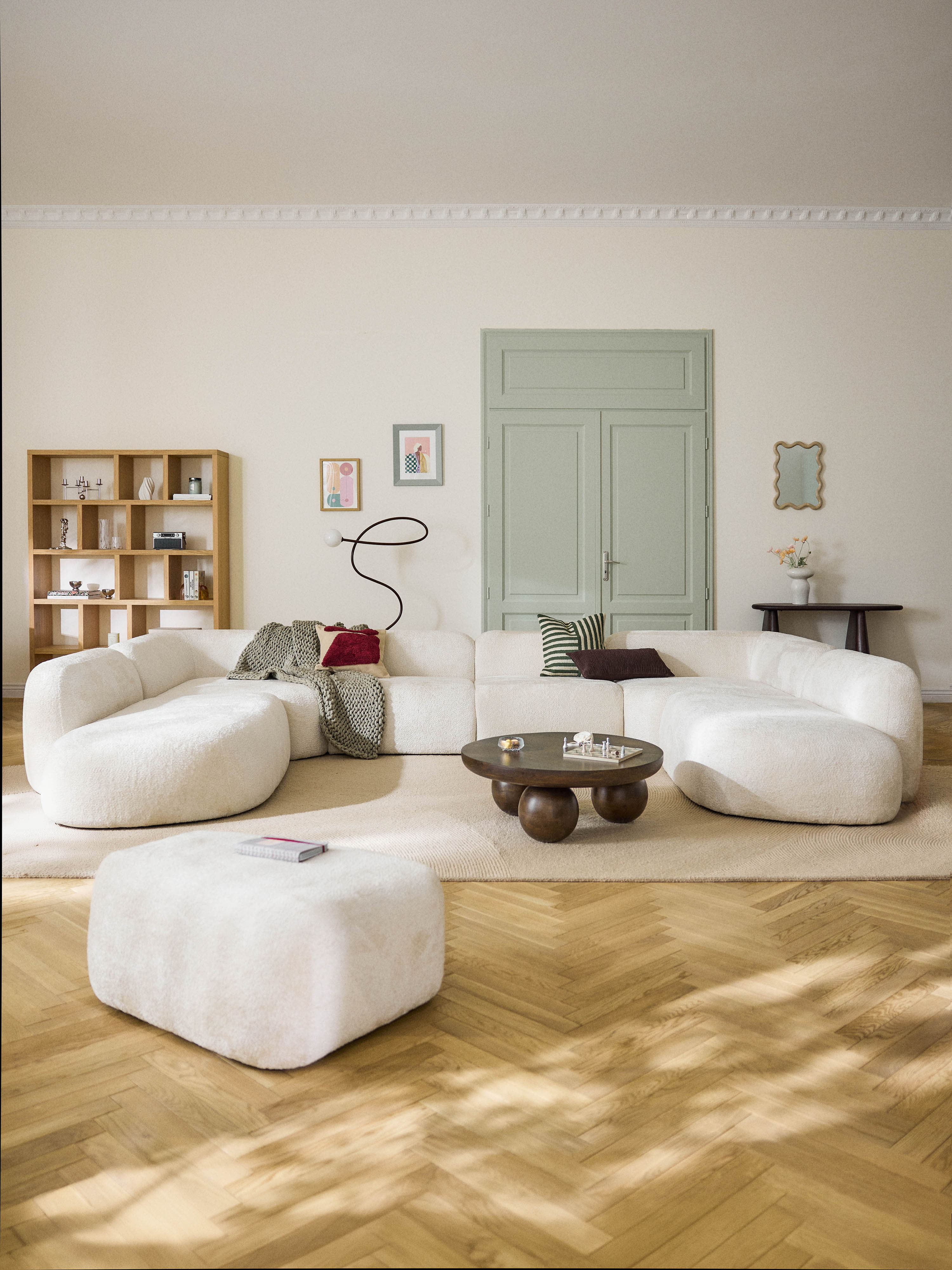 Wolke XL Modular Teddy Bouclé Sofa