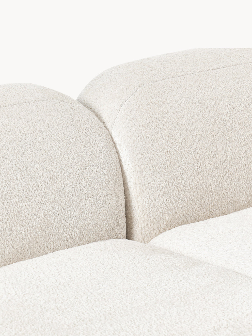 Wolke XL Modular Teddy Bouclé Corner Sofa with Chaise End