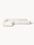 Gallery image 1 - XL Modular Teddy Bouclé Corner Sofa Wolke with Chaise End