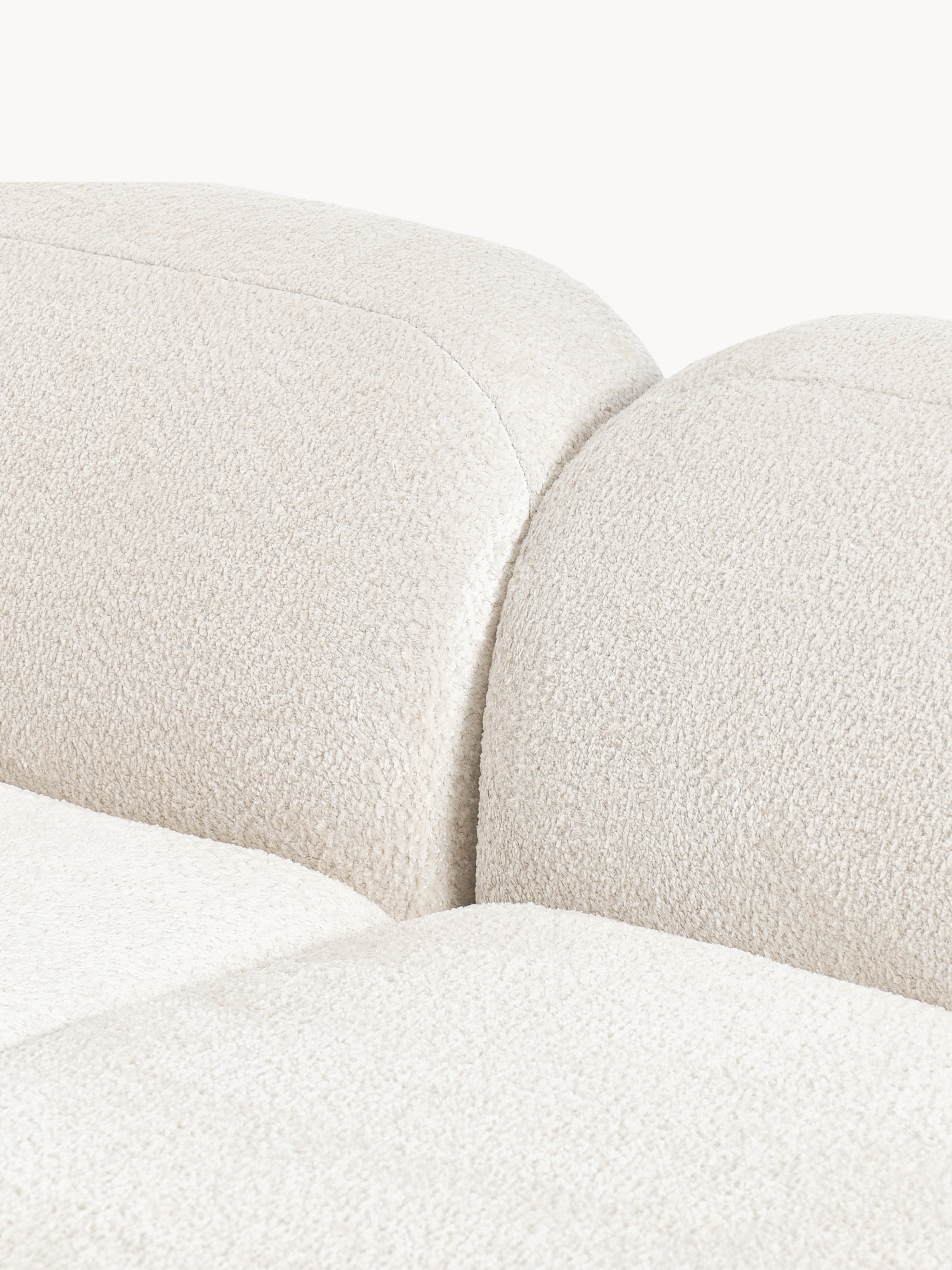 Wolke XL Modular Teddy Bouclé Corner Sofa with Chaise End