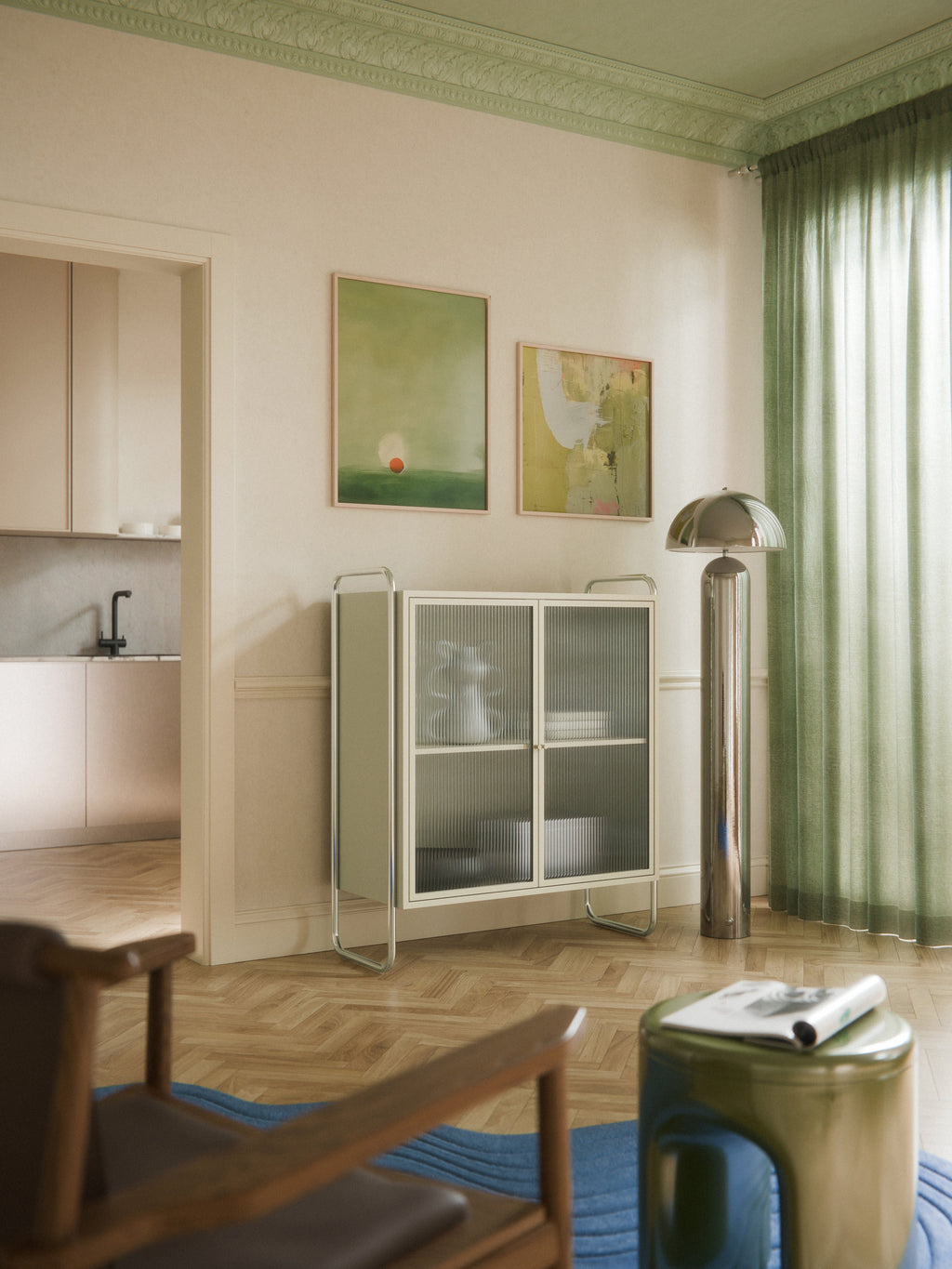 Robyn Metal Display Cabinet