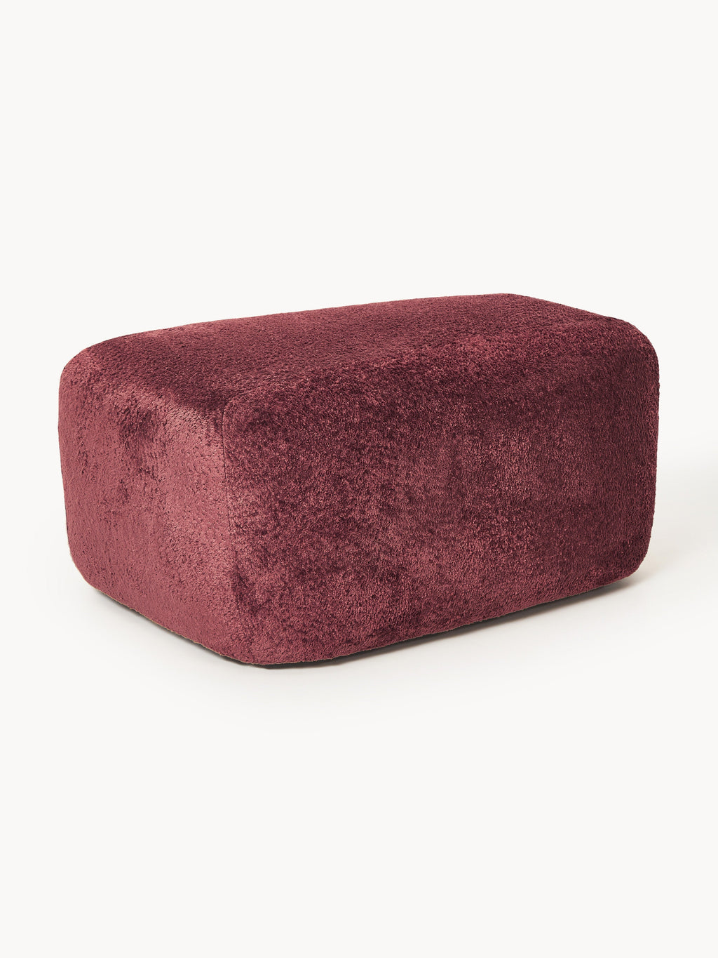 Gallery image 1 - Large Teddy Bouclé Ottoman Wolke