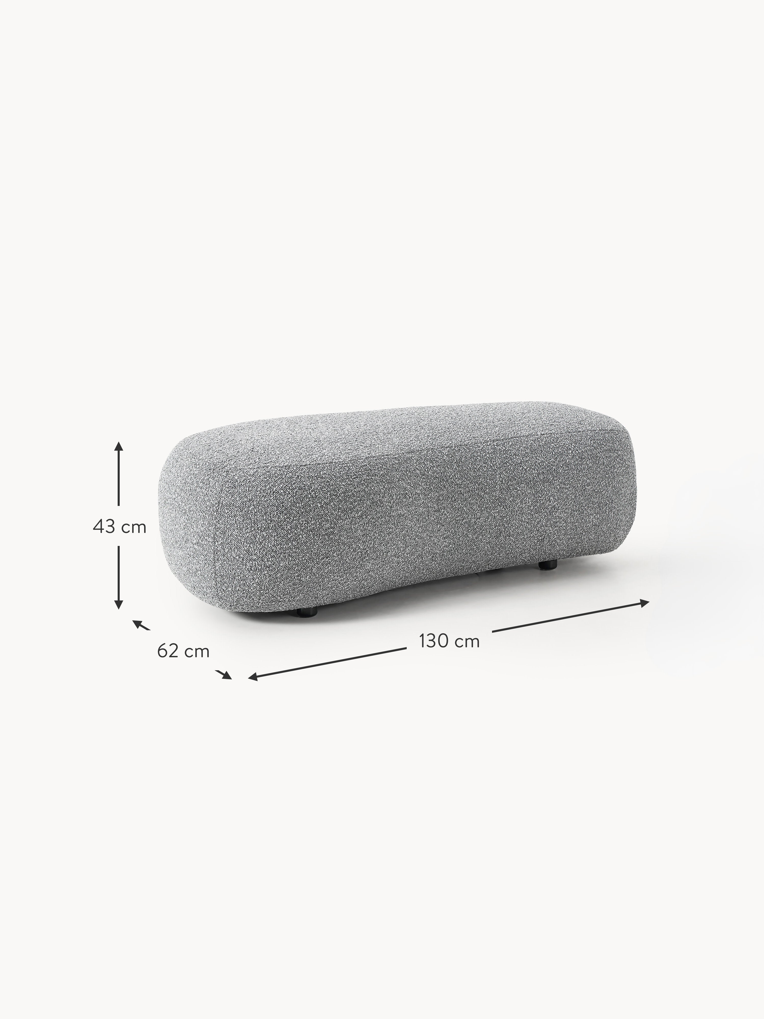 Alba Bouclé XL Ottoman