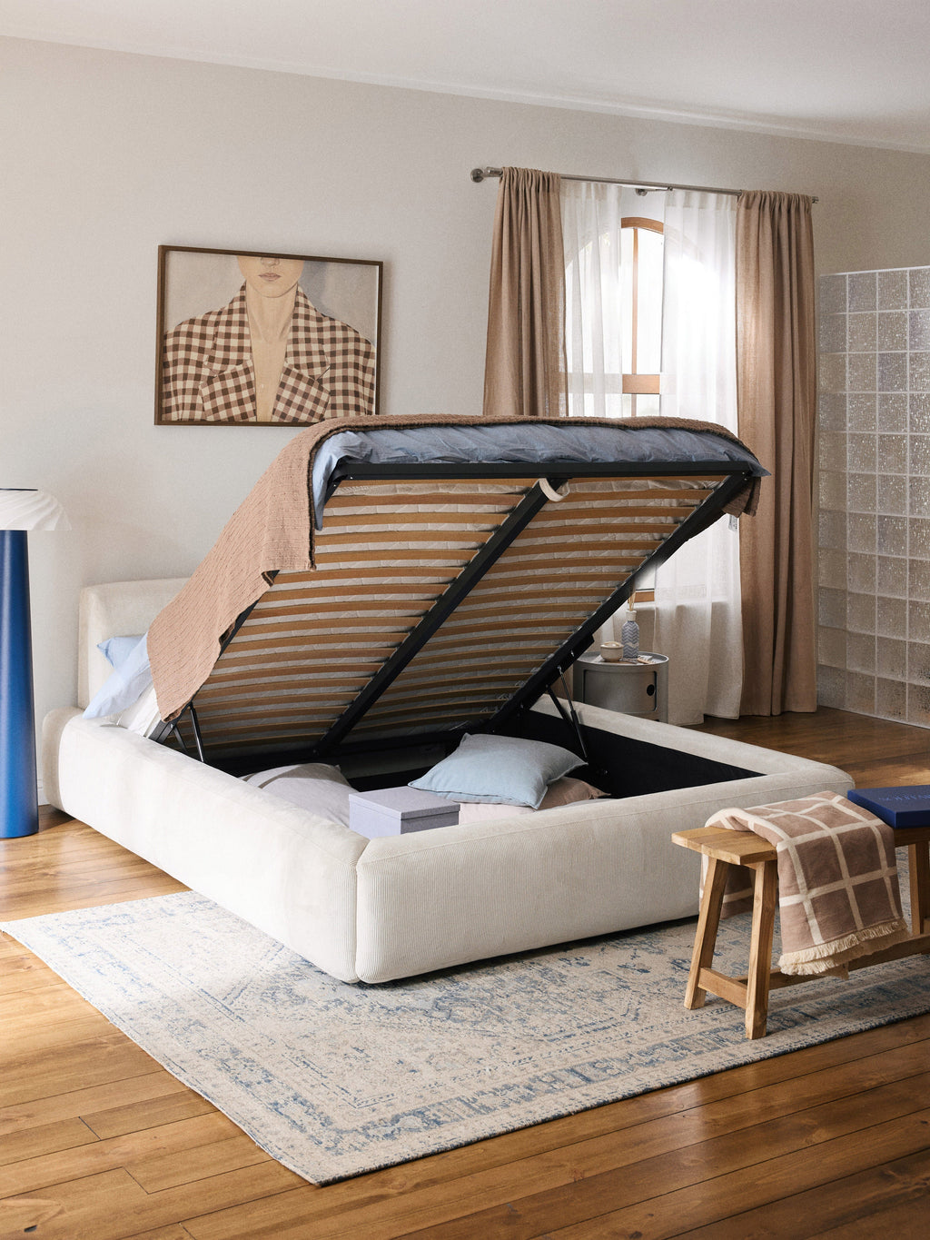 Melva Upholstered Bed with Storage