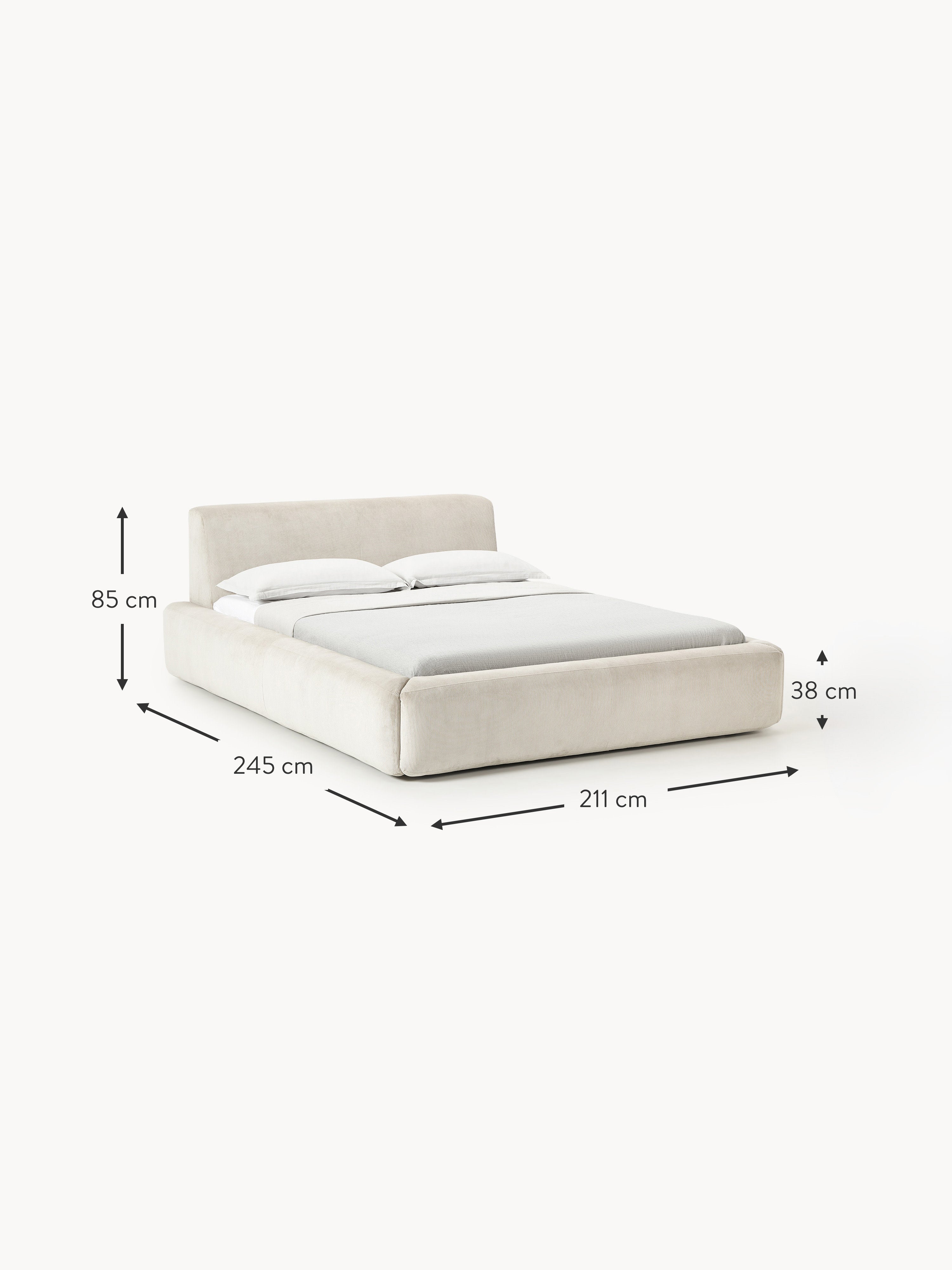 Melva Upholstered Bed with Storage