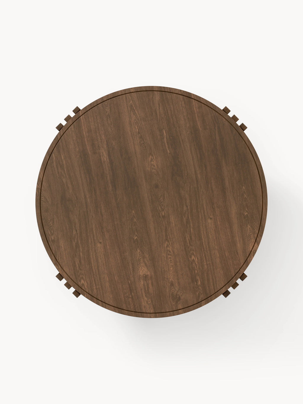 Nolan Round Oak Wood Coffee Table