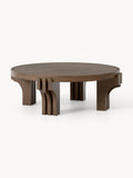 Gallery image 1 - Round Oak Wood Coffee Table Nolan