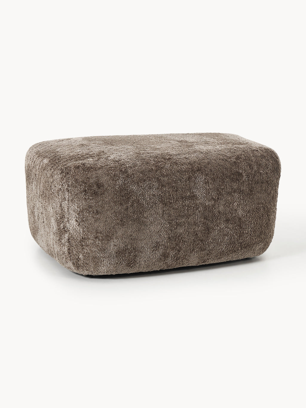 Gallery image 1 - Large Teddy Bouclé Ottoman Wolke
