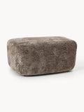 Gallery image 1 - Large Teddy Bouclé Ottoman Wolke