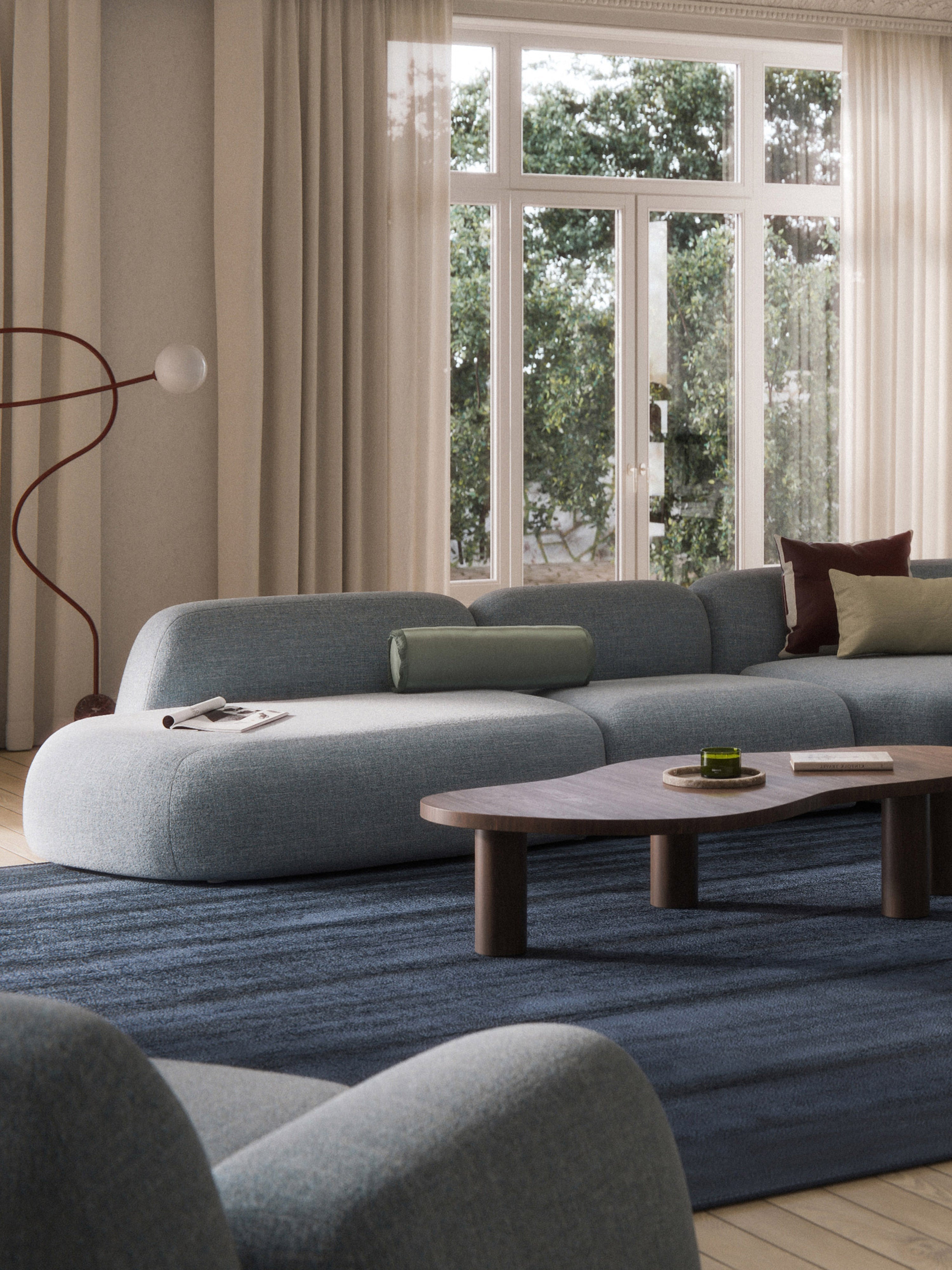 Wolke Bouclé Chaise Module