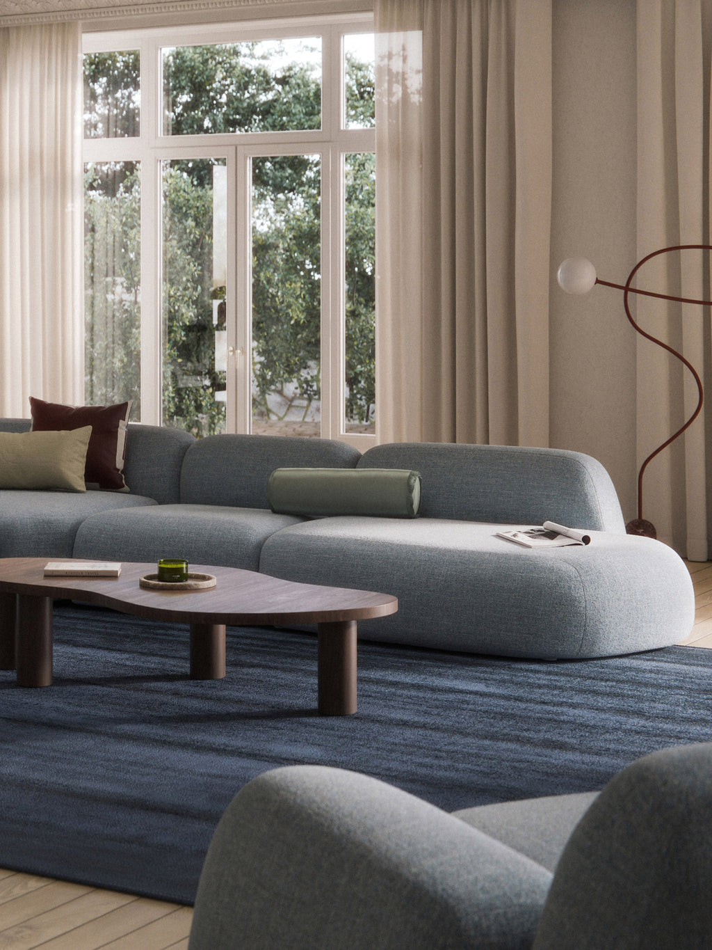 Wolke Bouclé Chaise Module
