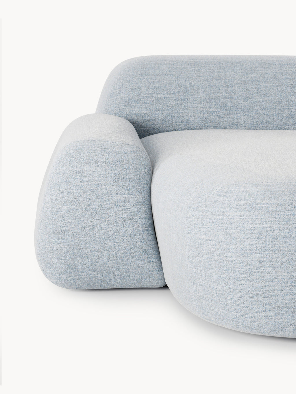 Wolke Modular Bouclé Corner Sofa (3-seater)