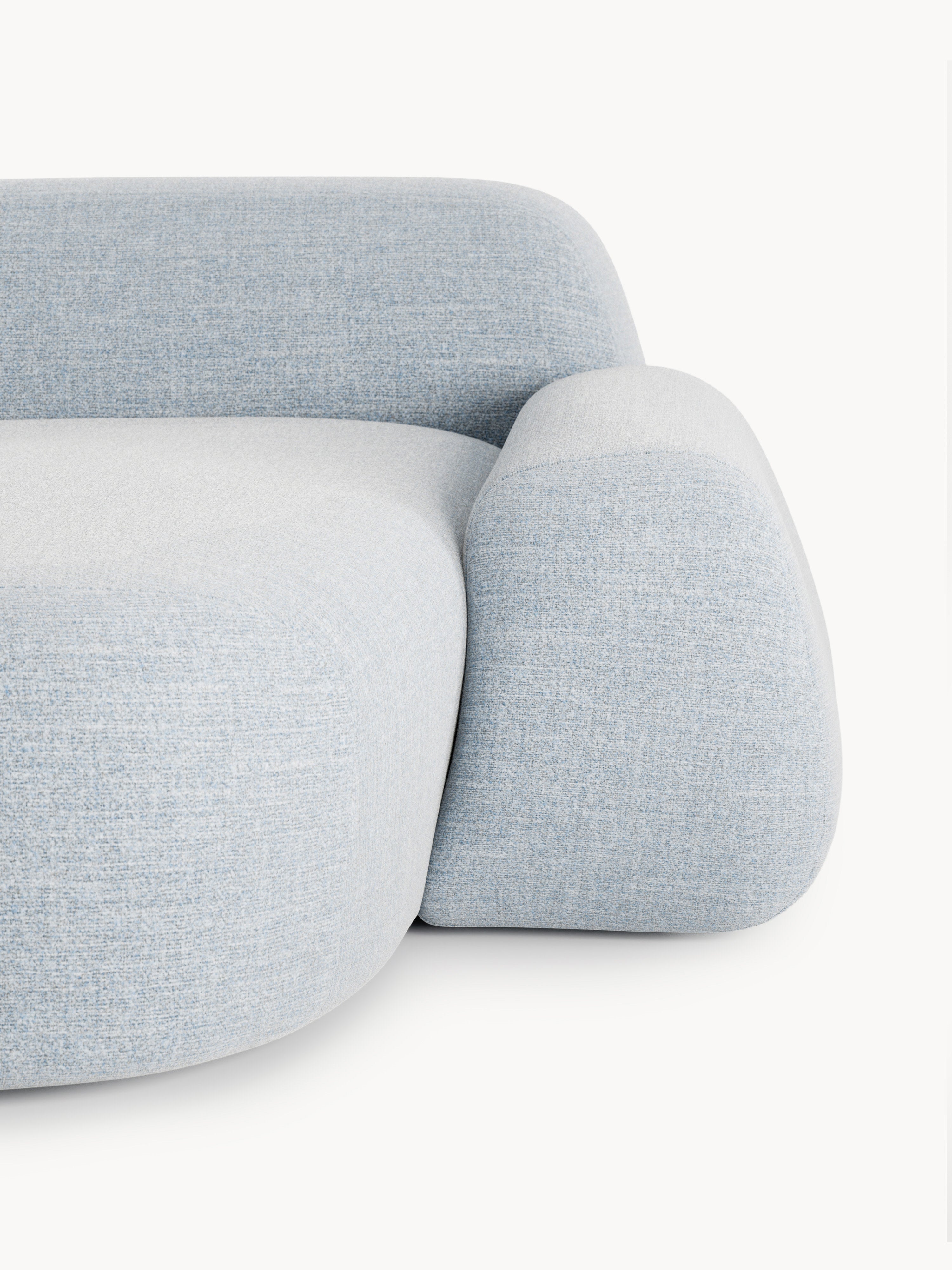 Wolke Modular Bouclé Corner Sofa (3-seater)