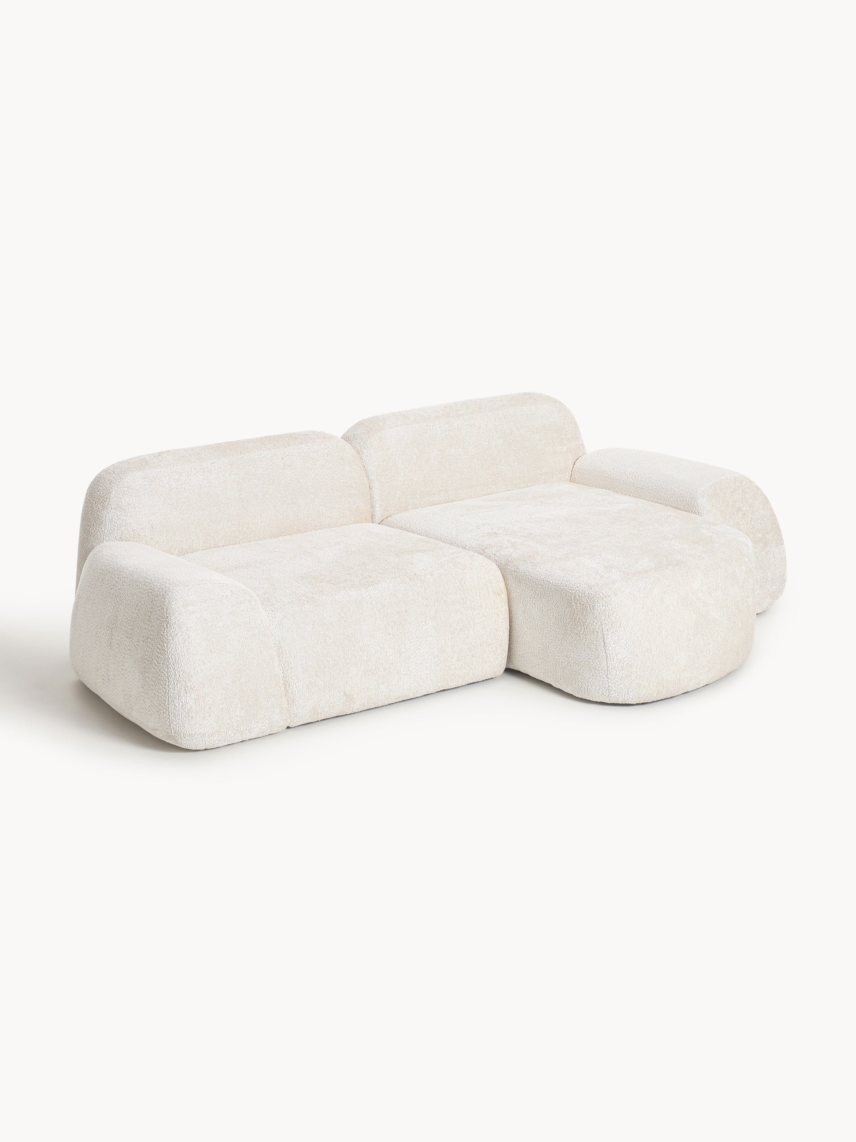 Wolke Modular Teddy Bouclé Corner Sofa (3-seater)