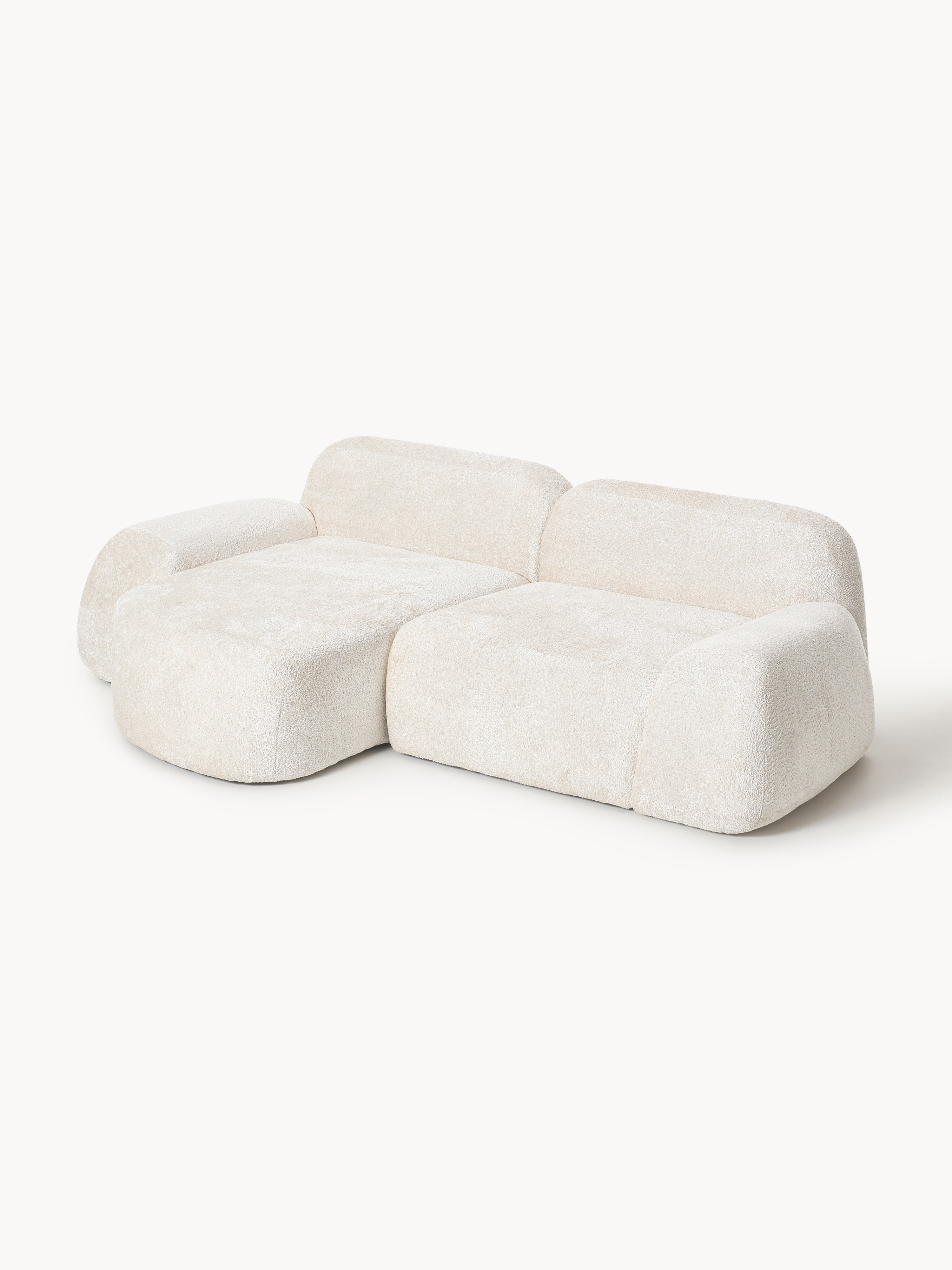 Wolke Modular Teddy Bouclé Corner Sofa (3-seater)