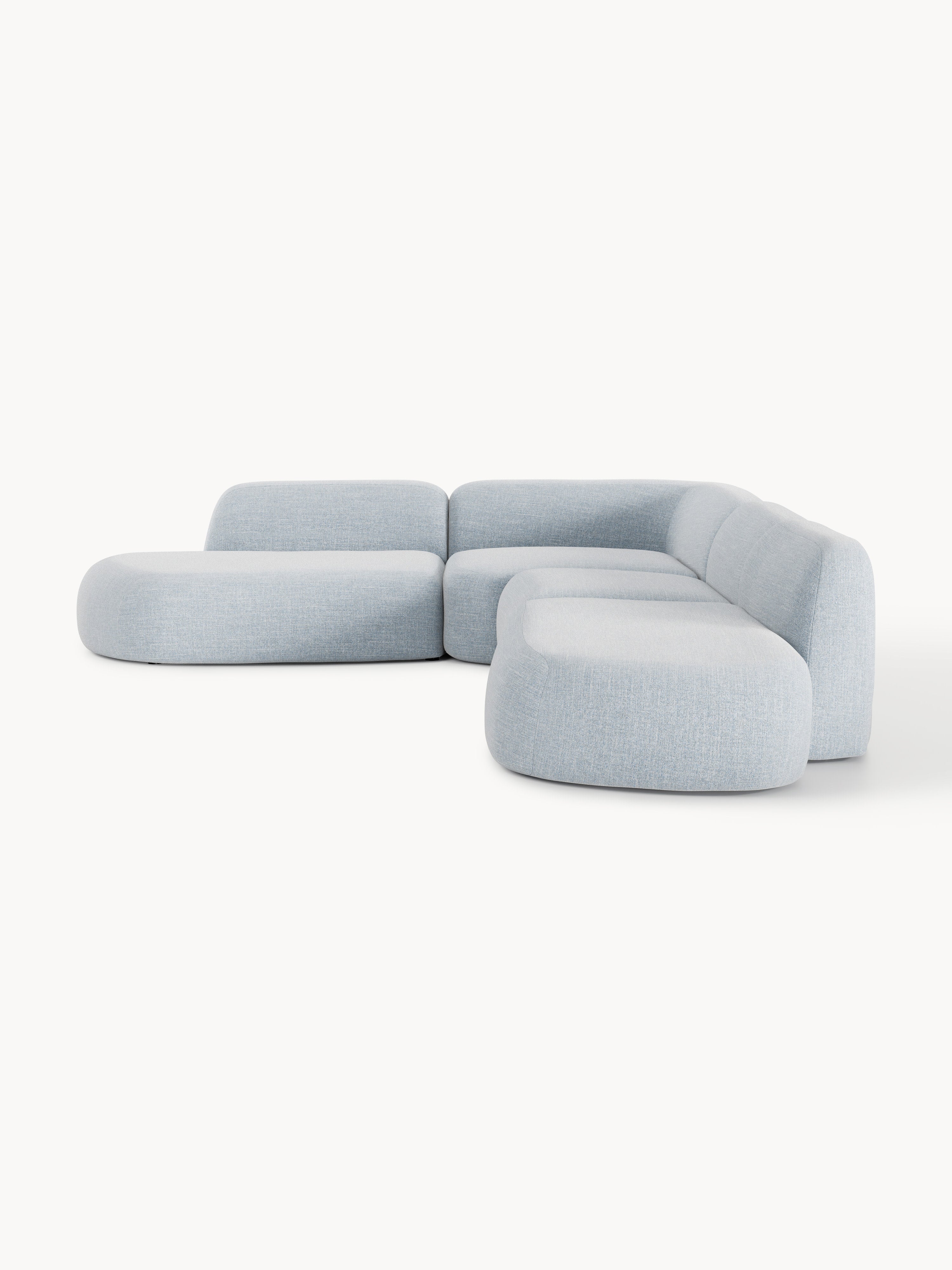 Wolke XL Modular Bouclé Corner Sofa with Chaise Ends