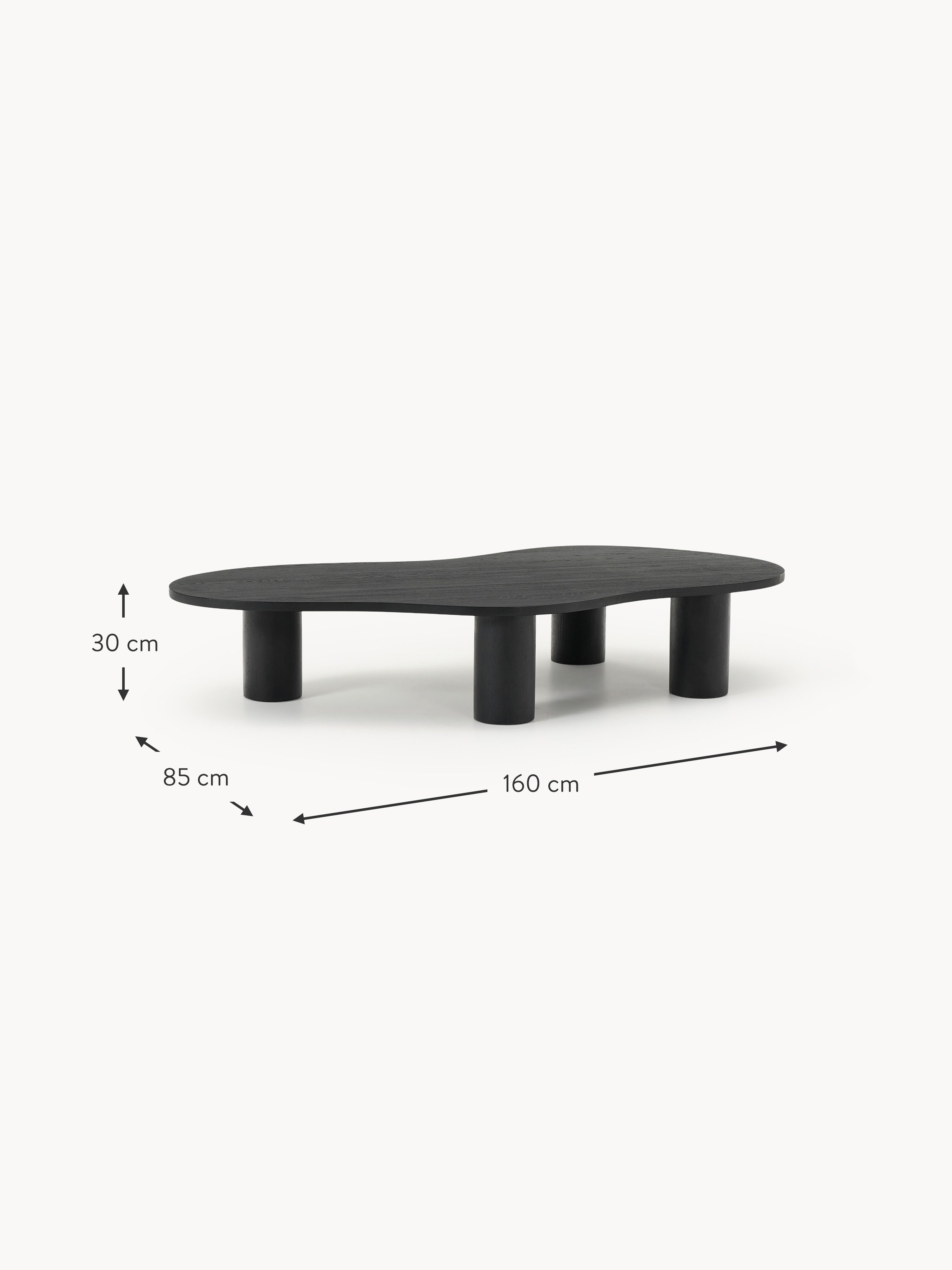 Didi XL Oak Wood Coffee Table in Organic Shape