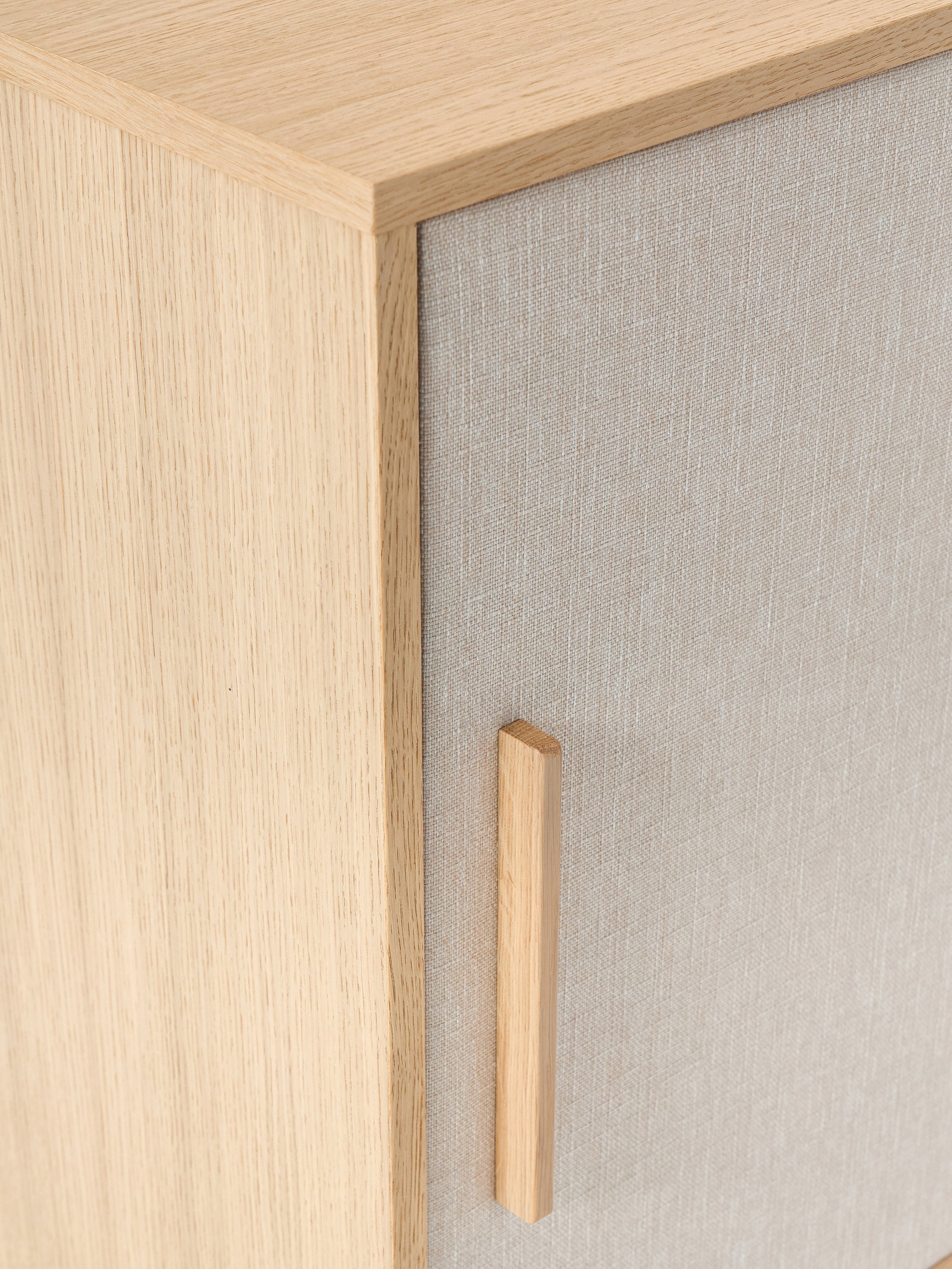 Wisp Wooden Sideboard with Upholstered Front