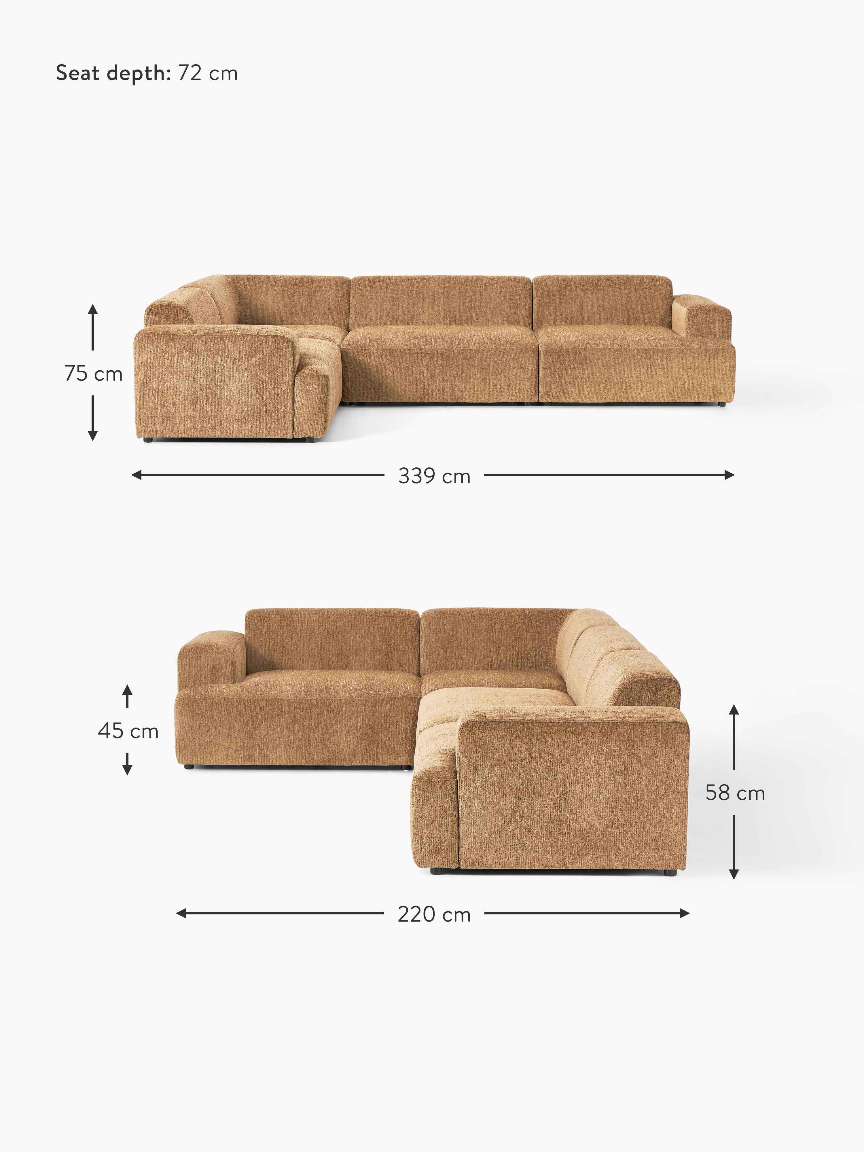 Melva Large Corner Sofa (4-seater)
