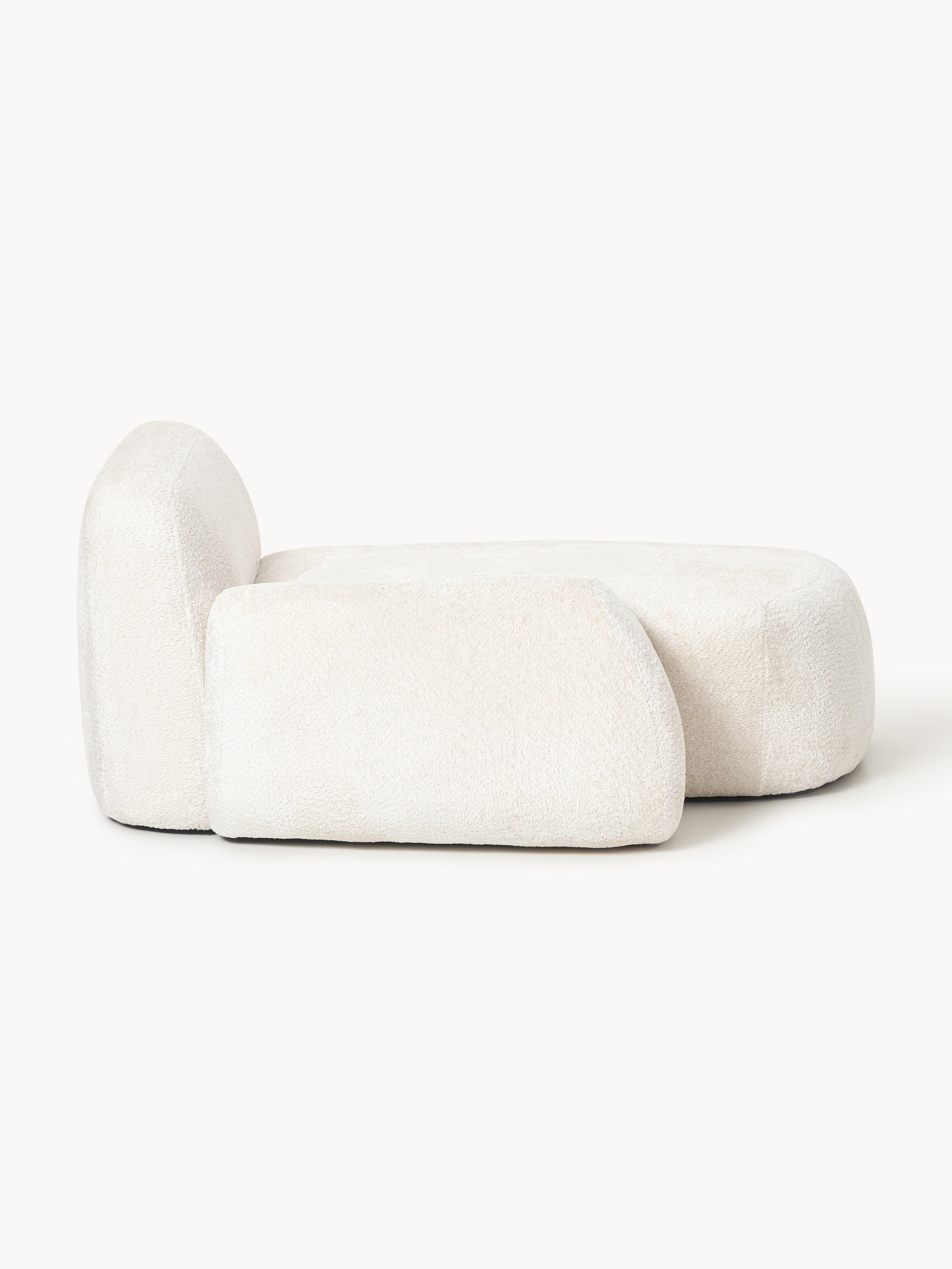 Wolke Teddy Bouclé Chaise Corner Module