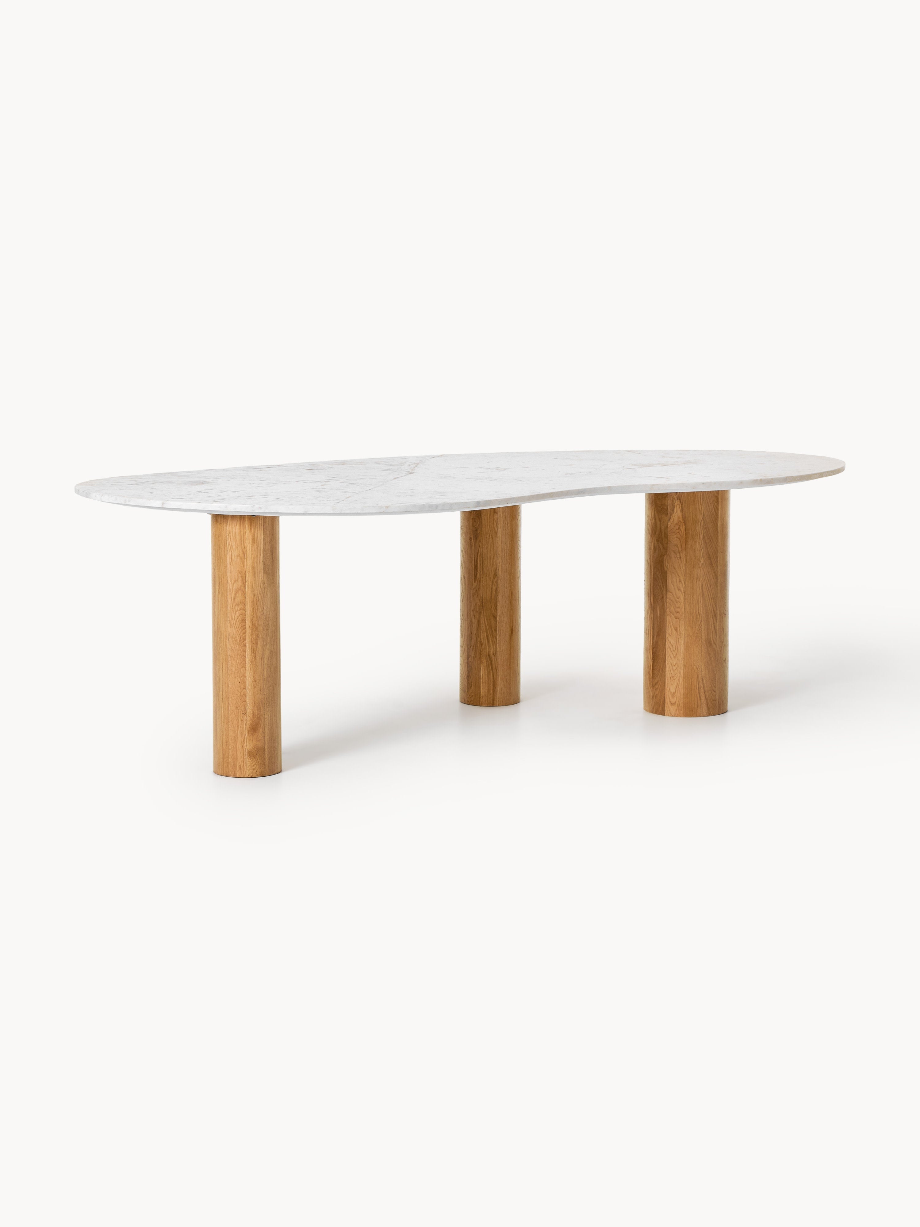 Naruto Organic-Shaped Marble Dining Table, in various sizes