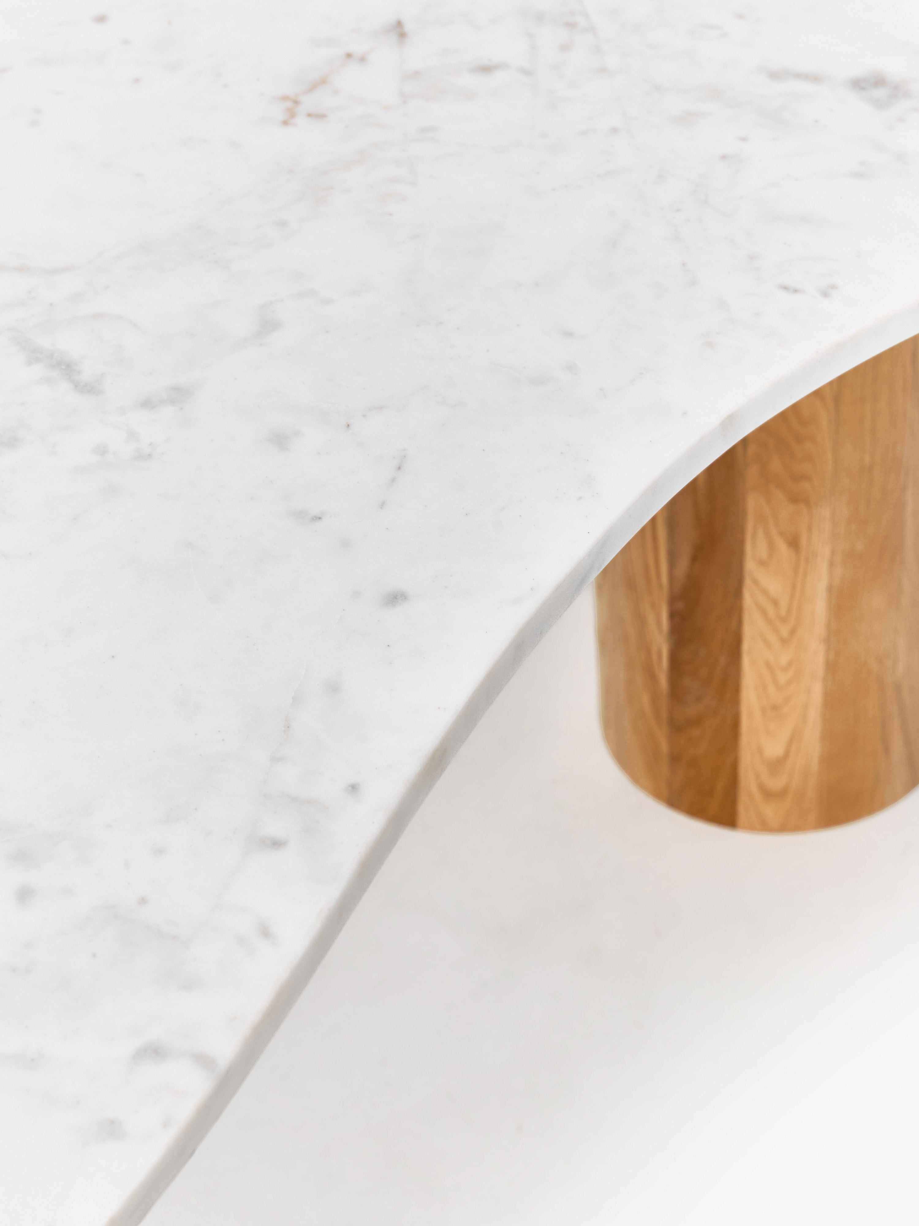 Naruto Organic-Shaped Marble Dining Table, in various sizes